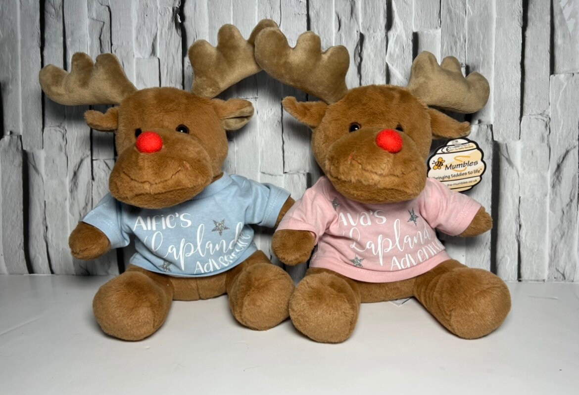 Lapland Gifts, Personalised Lapland Reindeer Teddy, Lapland, Lapland Reveal, Reveal Gifts,  Personalised Lapland Gifts,Lapland 2025/26