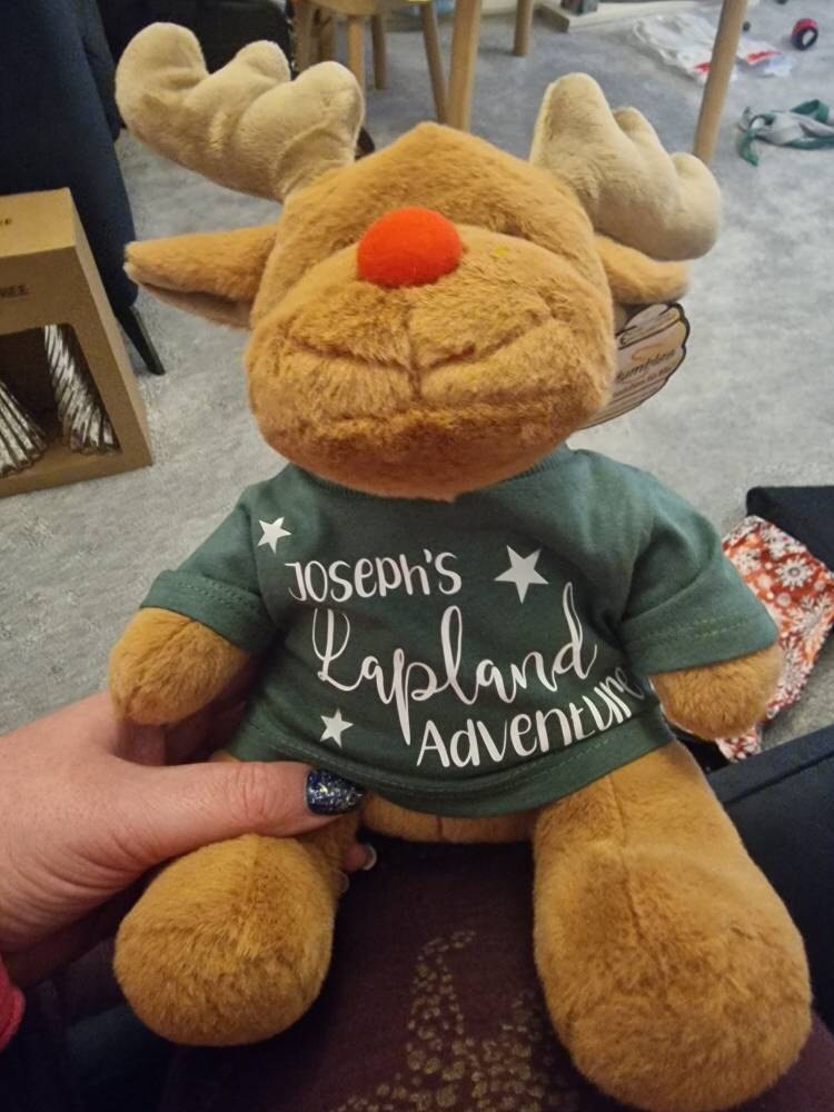 Lapland Gifts, Personalised Lapland Reindeer Teddy, Lapland, Lapland Reveal, Reveal Gifts,  Personalised Lapland Gifts,Lapland 2025/26
