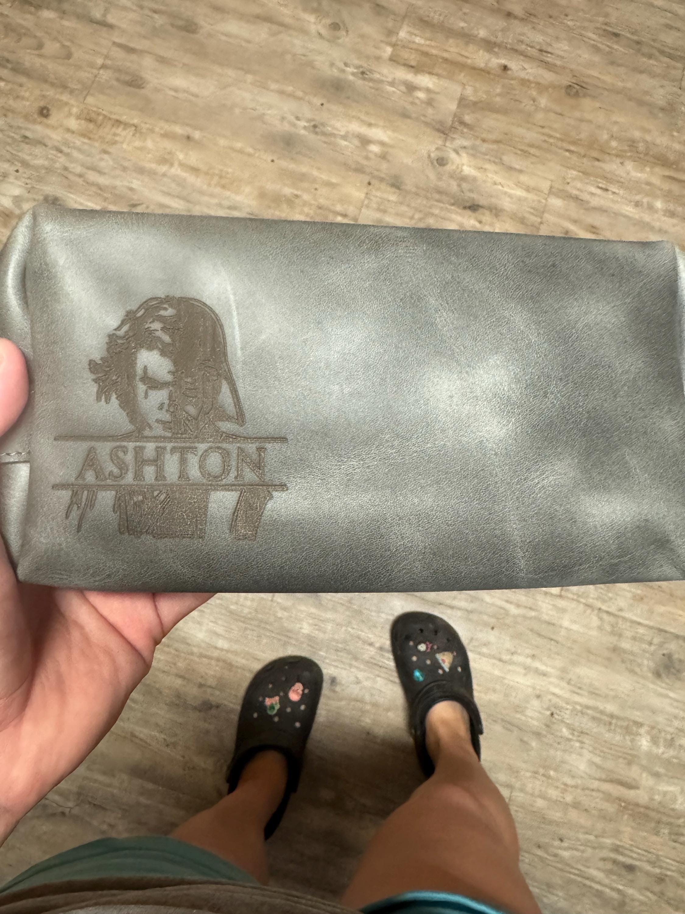 Personalized S Wars Inspired Leather DoppKit Bag, Engraved Mens Toiletry Bag, Star W Lover Wedding Gift, Fathers Day Gift for Husband Him