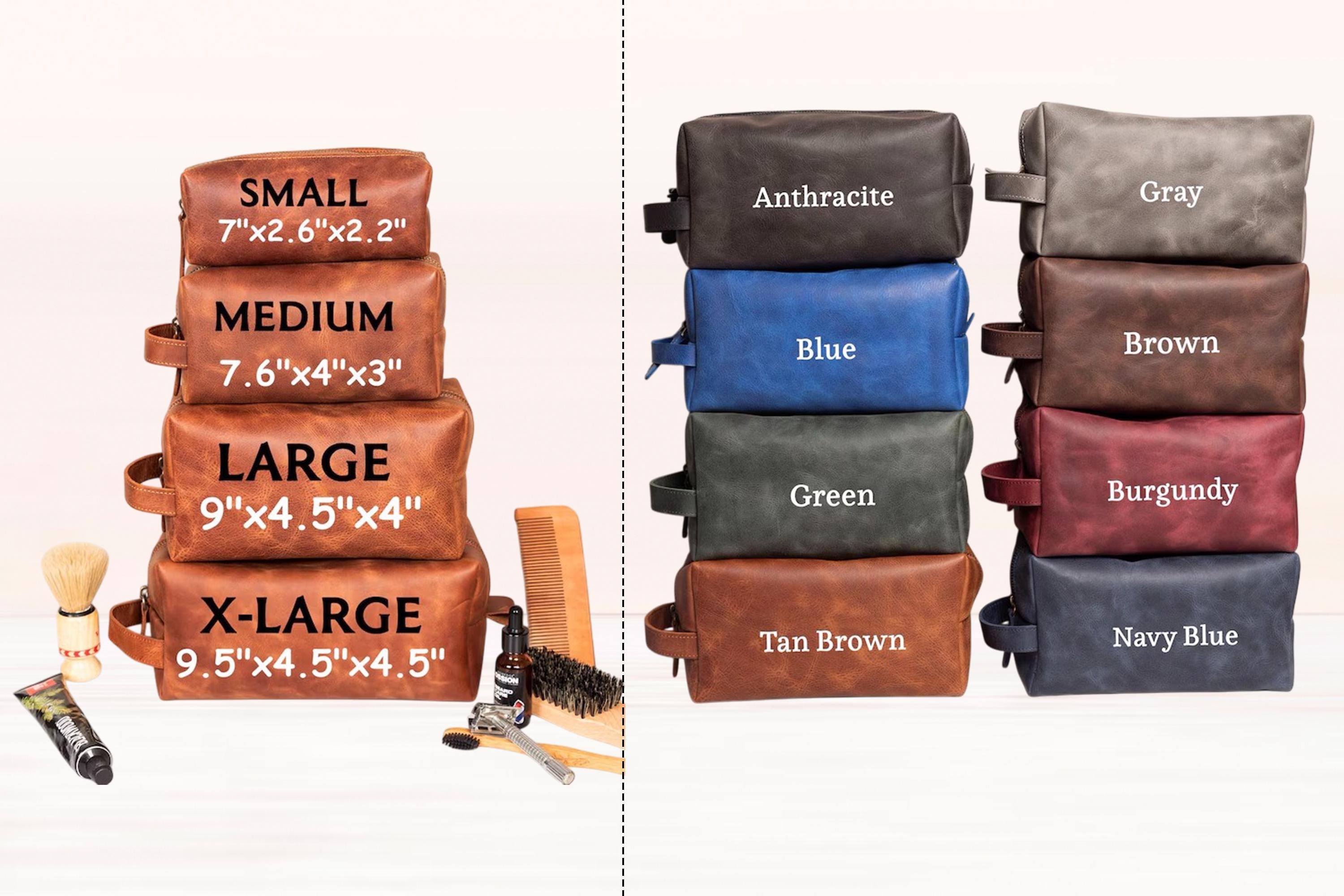 Personalized S Wars Inspired Leather DoppKit Bag, Engraved Mens Toiletry Bag, Star W Lover Wedding Gift, Fathers Day Gift for Husband Him