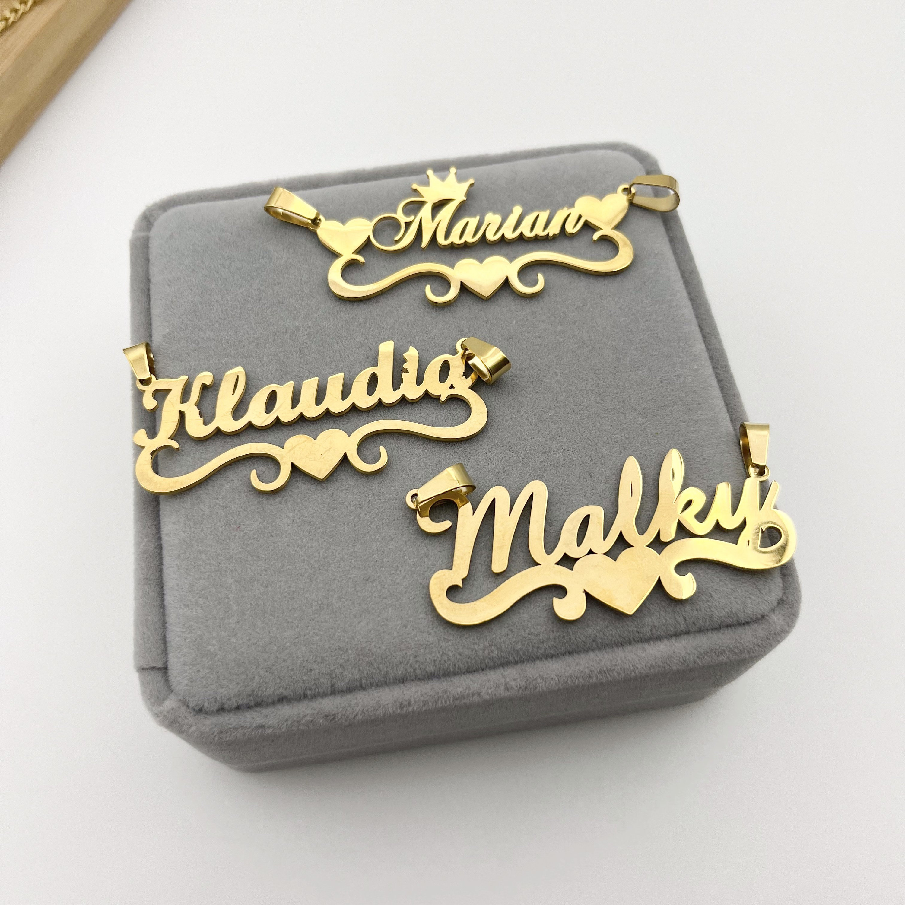 14K Gold Filled Name Name Necklace, Custom Name Necklace, Cuban Name Necklace, Nameplate Necklace, Personalized Necklace Women