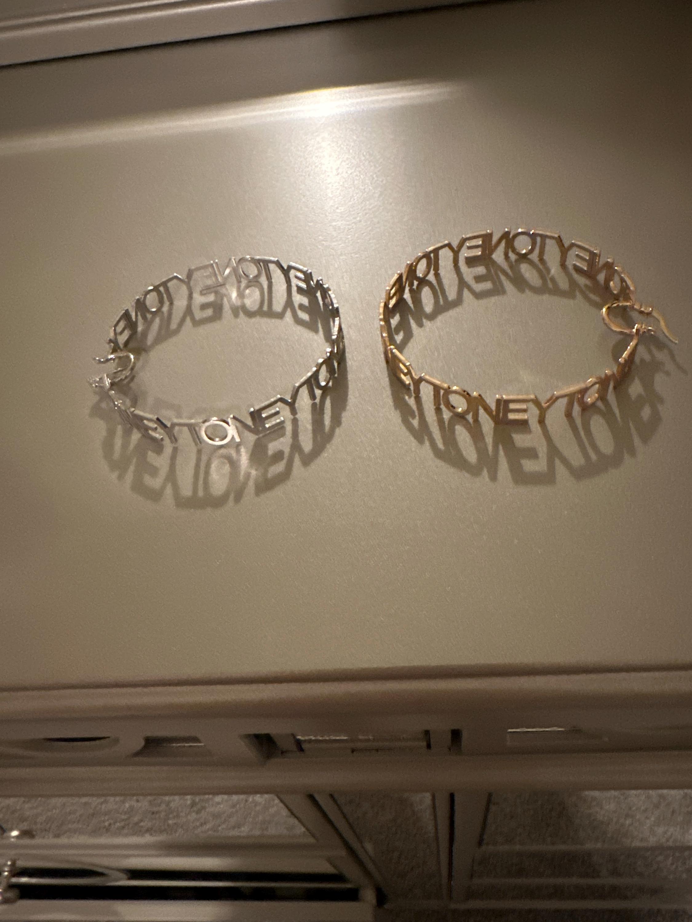 Custom Name Hoop Earrings: 18K Gold Personalized Letter Earrings, Women Minimalist Jewelry
