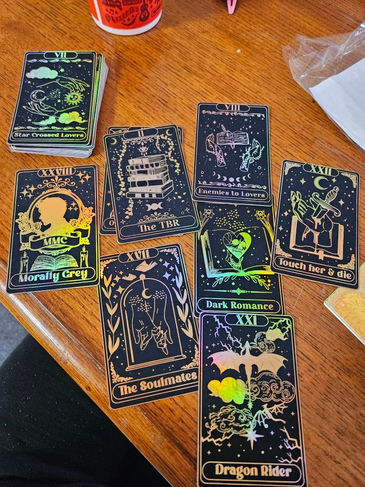 Book tropes tarot cards, TBR cards,bookish merch, book trope, book inspired tarot cards, Booklovers gift,Book Club Essentials, bookclub gift