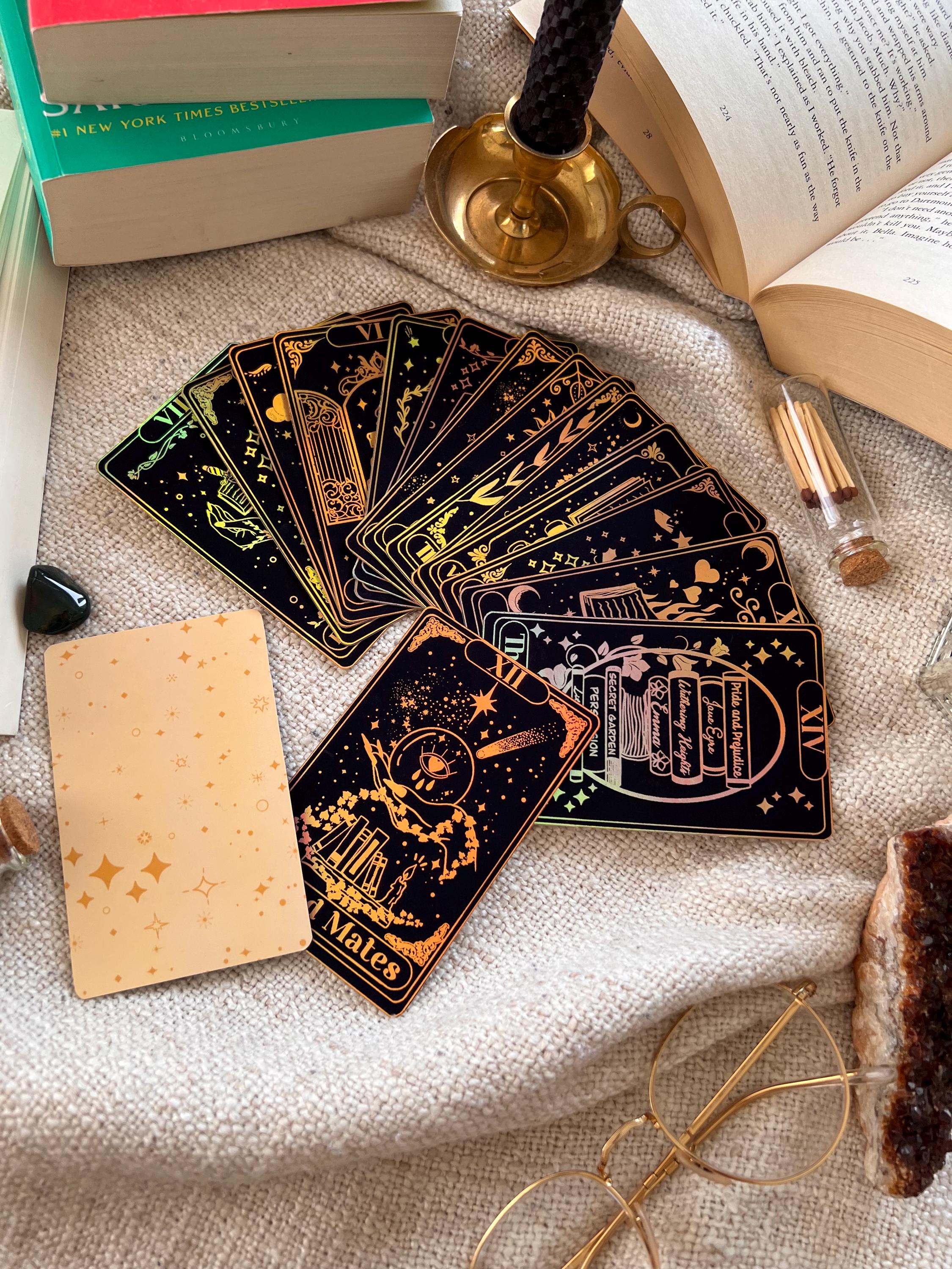 Book tropes tarot cards, TBR cards,bookish merch, book trope, book inspired tarot cards, Booklovers gift,Book Club Essentials, bookclub gift