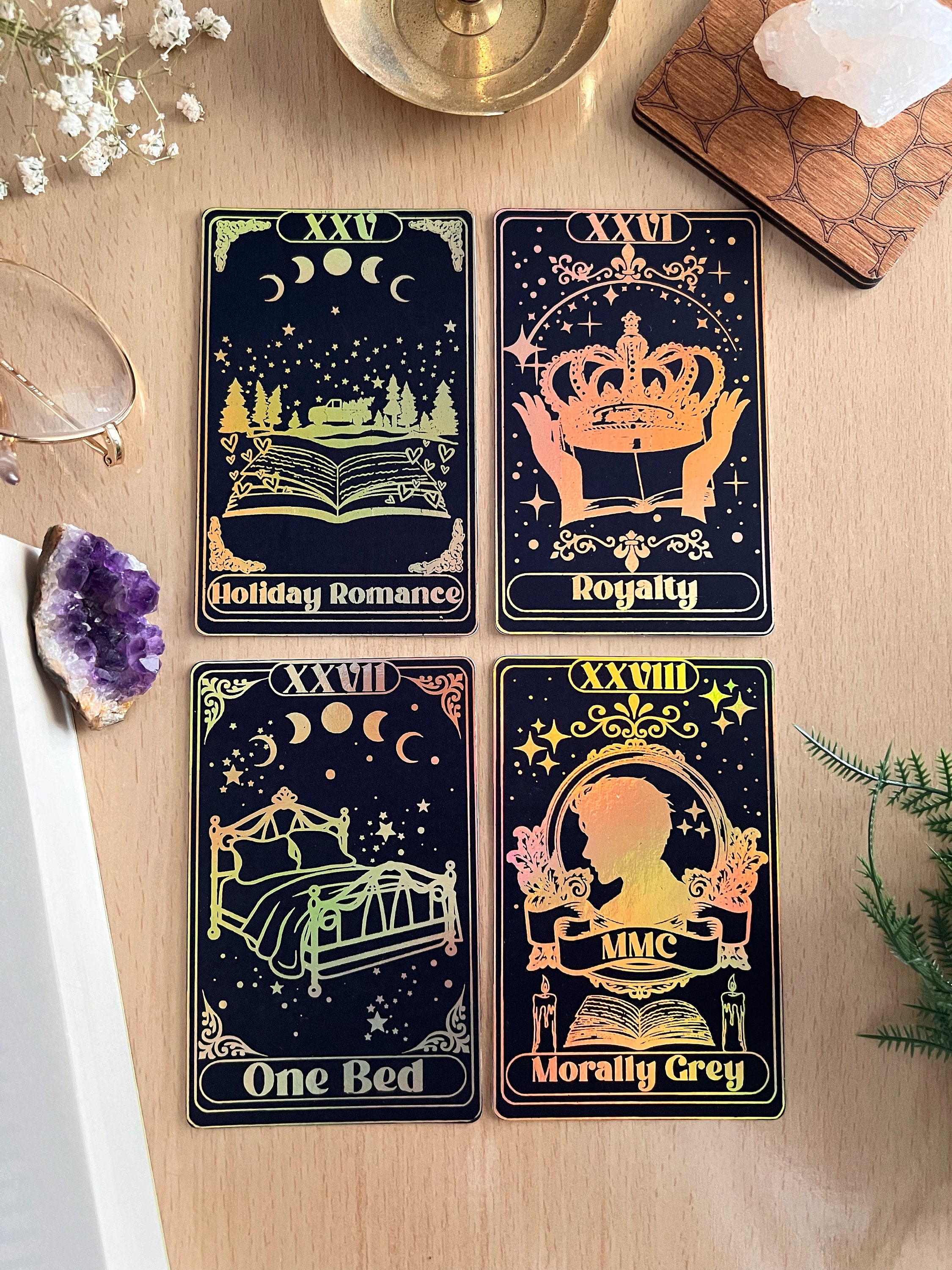 Book tropes tarot cards, TBR cards,bookish merch, book trope, book inspired tarot cards, Booklovers gift,Book Club Essentials, bookclub gift