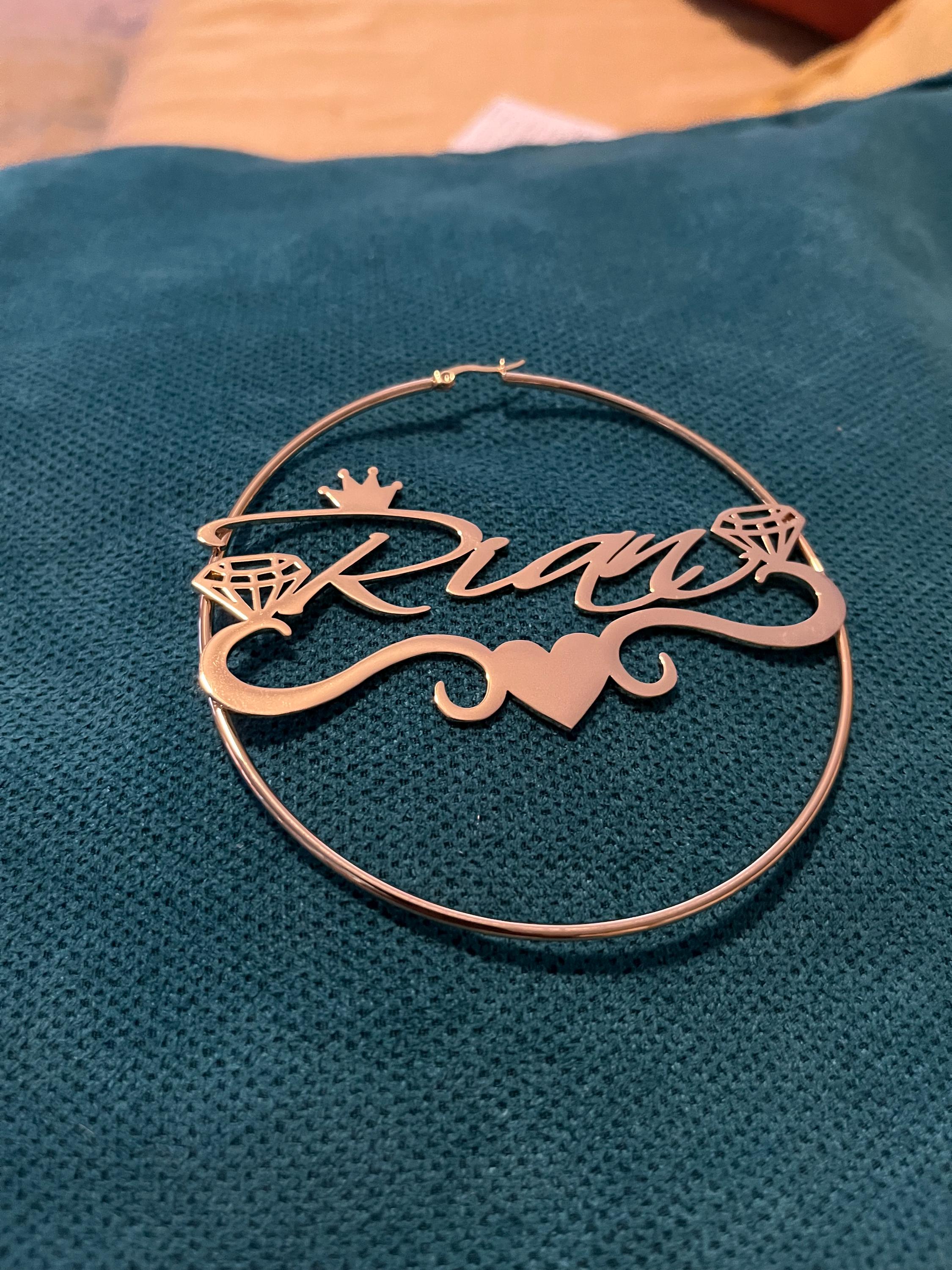 Custom Name Hoop Earrings: Personalized Minimalist Hoops Gold, Handwritten Name, Women Jewelry Gift
