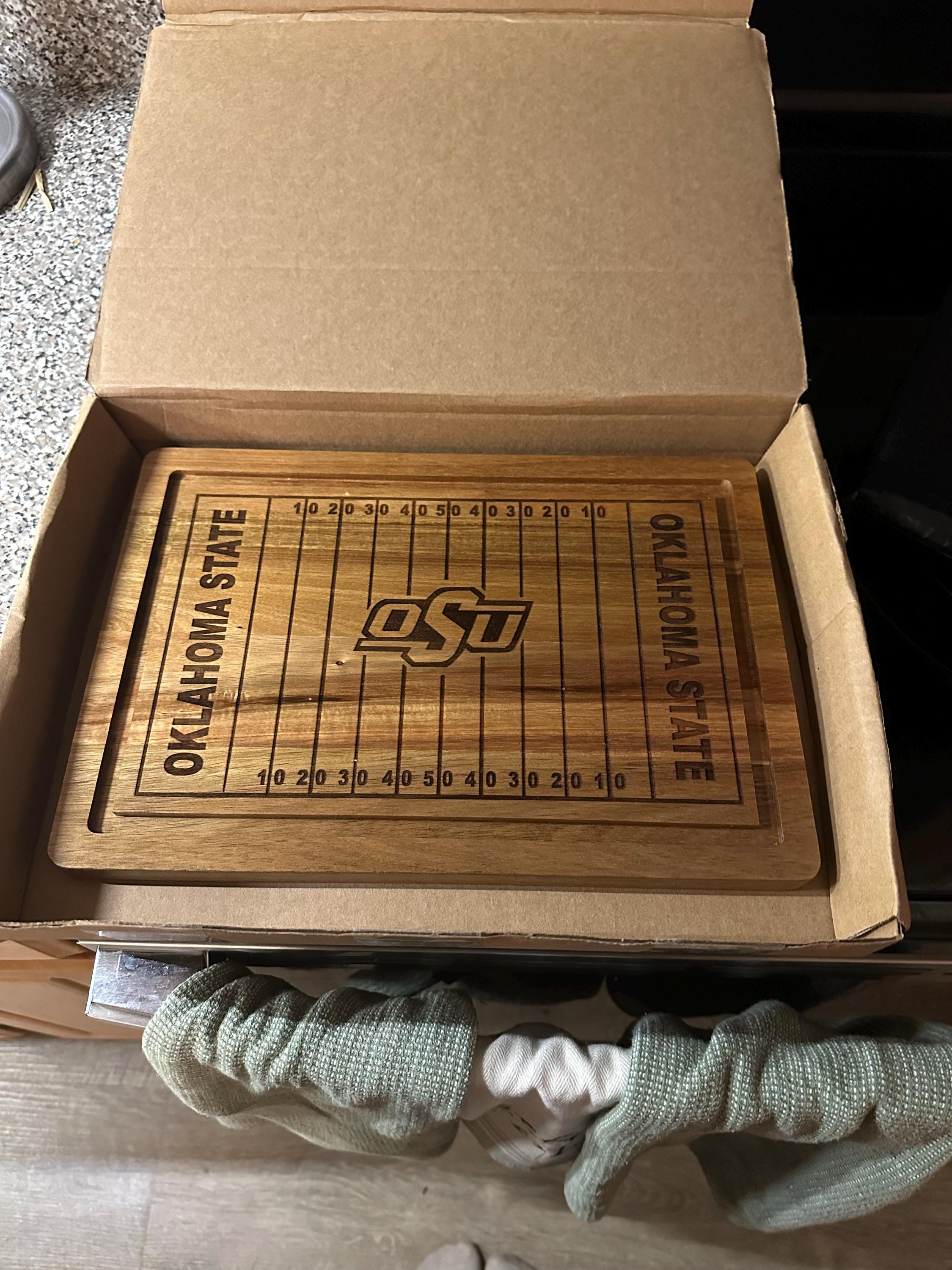 Custom Football Field Cutting Board Personalized Charcuterie Board Ideal Kitchen Gift