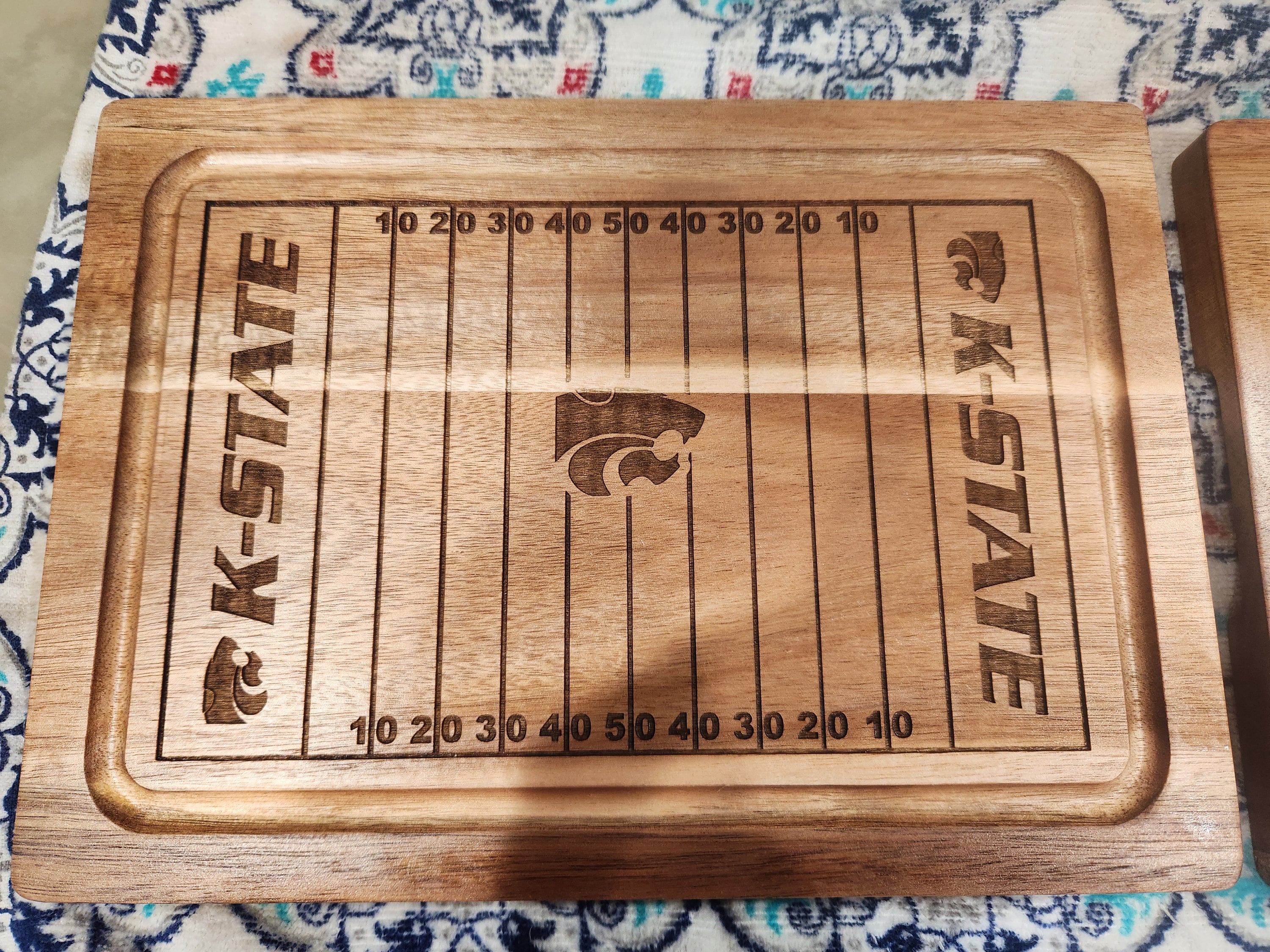 Custom Football Field Cutting Board Personalized Charcuterie Board Ideal Kitchen Gift