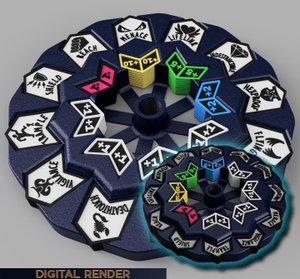 136-piece Keyword & Numeric (+X/+X) Counter Set for Magic the Gathering (MTG) with Custom Holder
