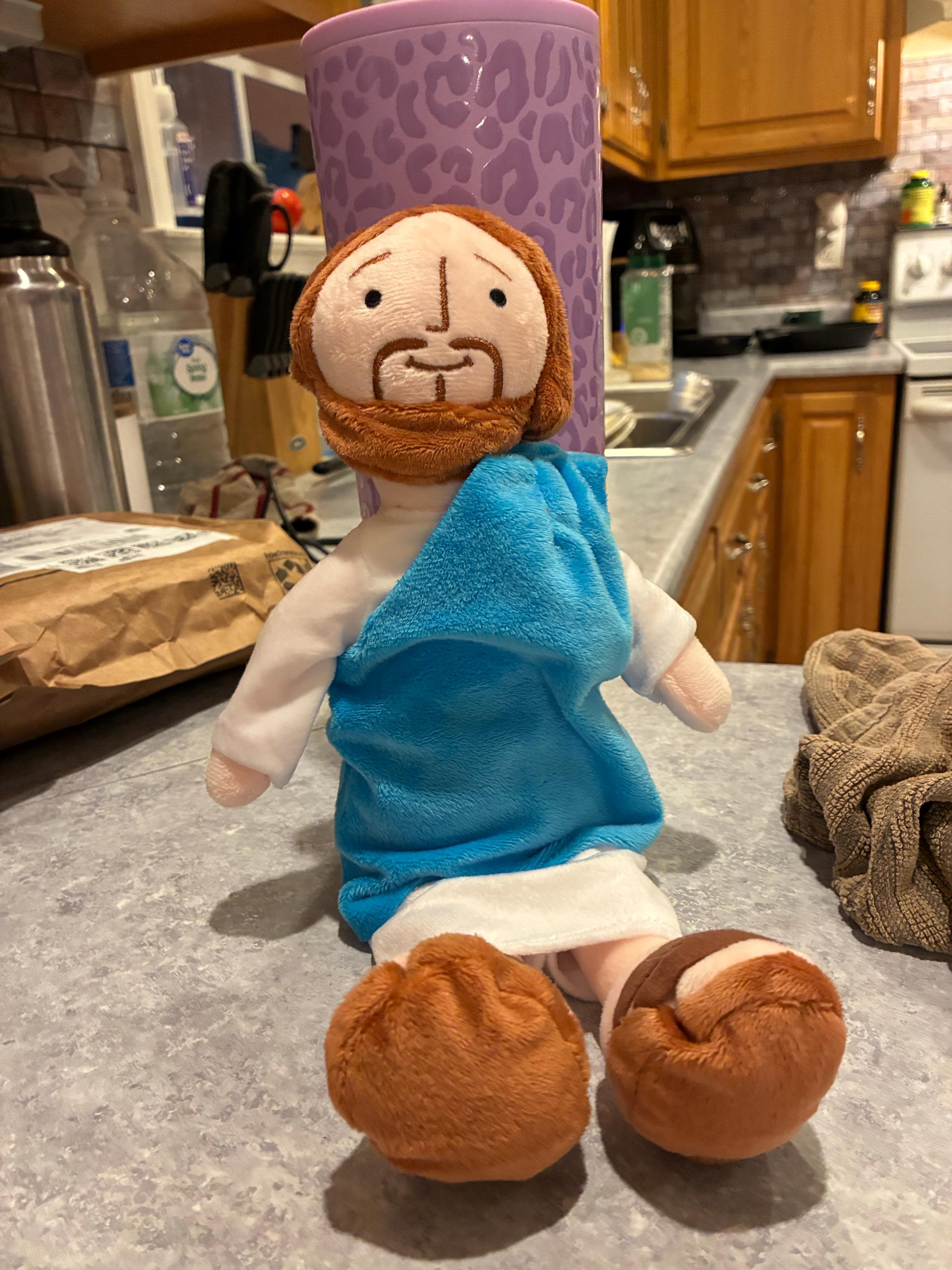 Jesus Plushie - My Friend Jesus Stuffed Doll - Easter gift - Easter basket filler - first communion gift - baptism gift Jesus birthday gift