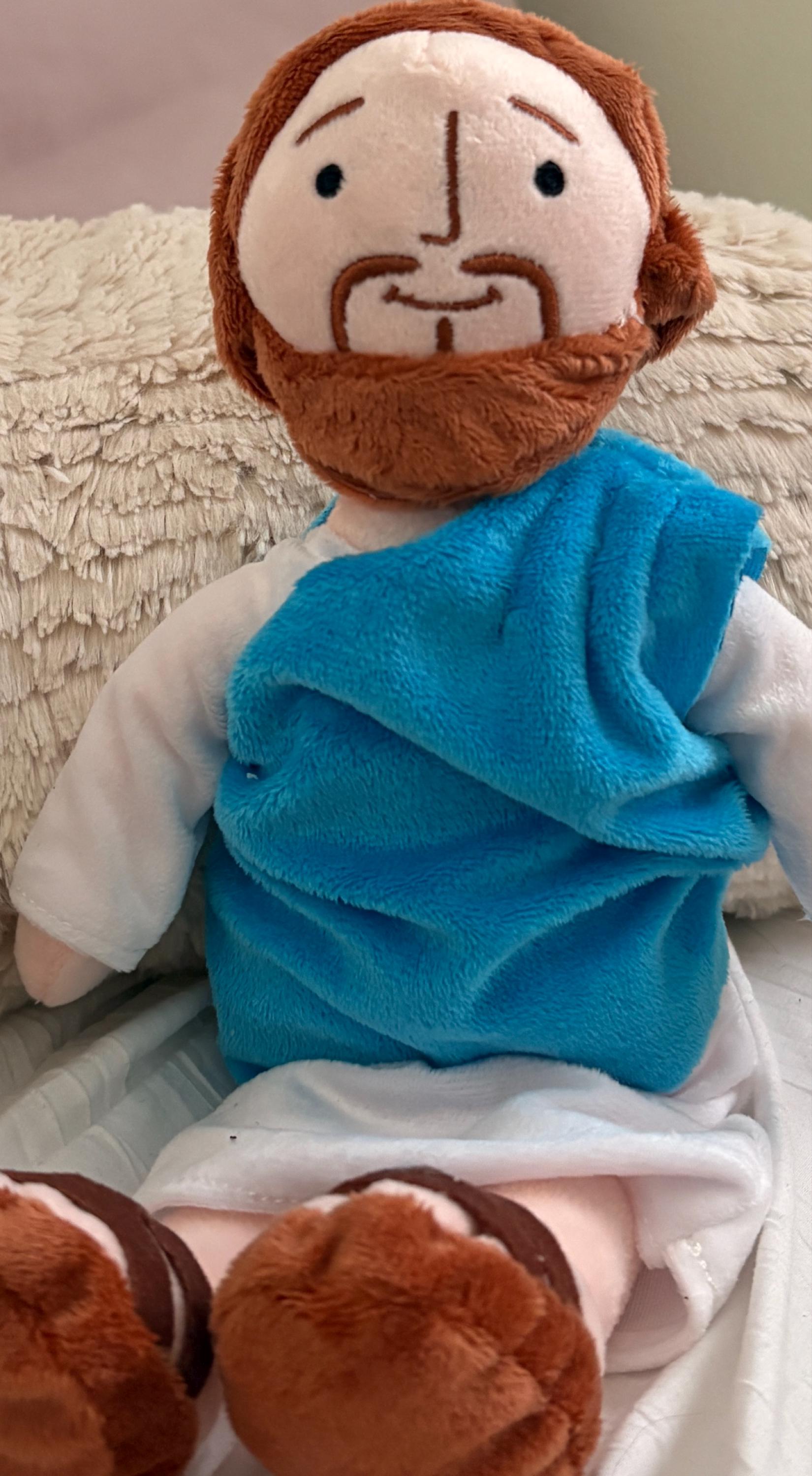 Jesus Plushie - My Friend Jesus Stuffed Doll - Easter gift - Easter basket filler - first communion gift - baptism gift Jesus birthday gift