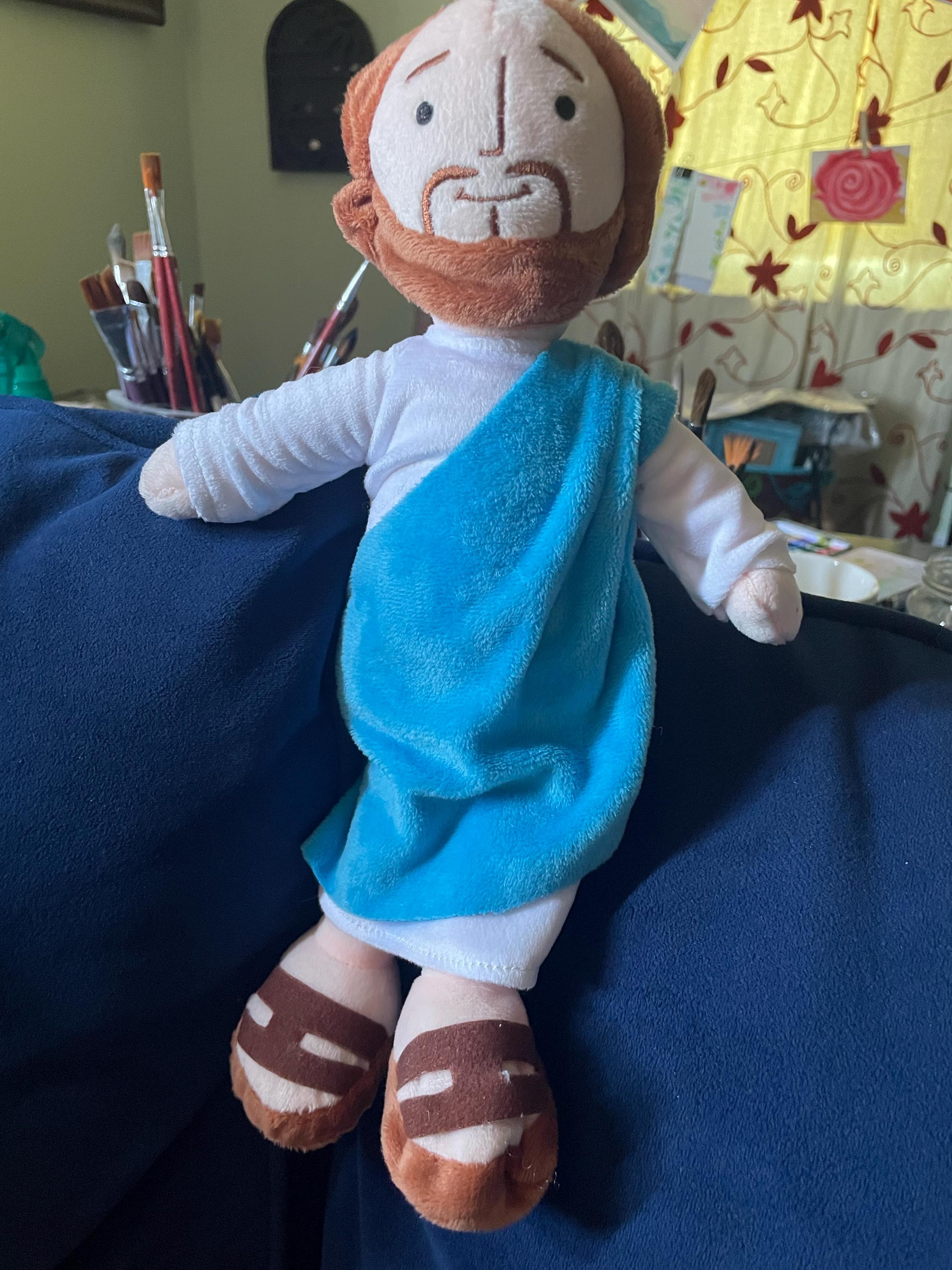 Jesus Plushie - My Friend Jesus Stuffed Doll - Easter gift - Easter basket filler - first communion gift - baptism gift Jesus birthday gift