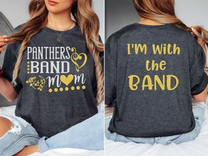 Glitter Custom Band Mom T-shirt | Personalized Band Shirts | Gift for her |  Bella Canvas Tshirt | Customize Colors | Band Gift