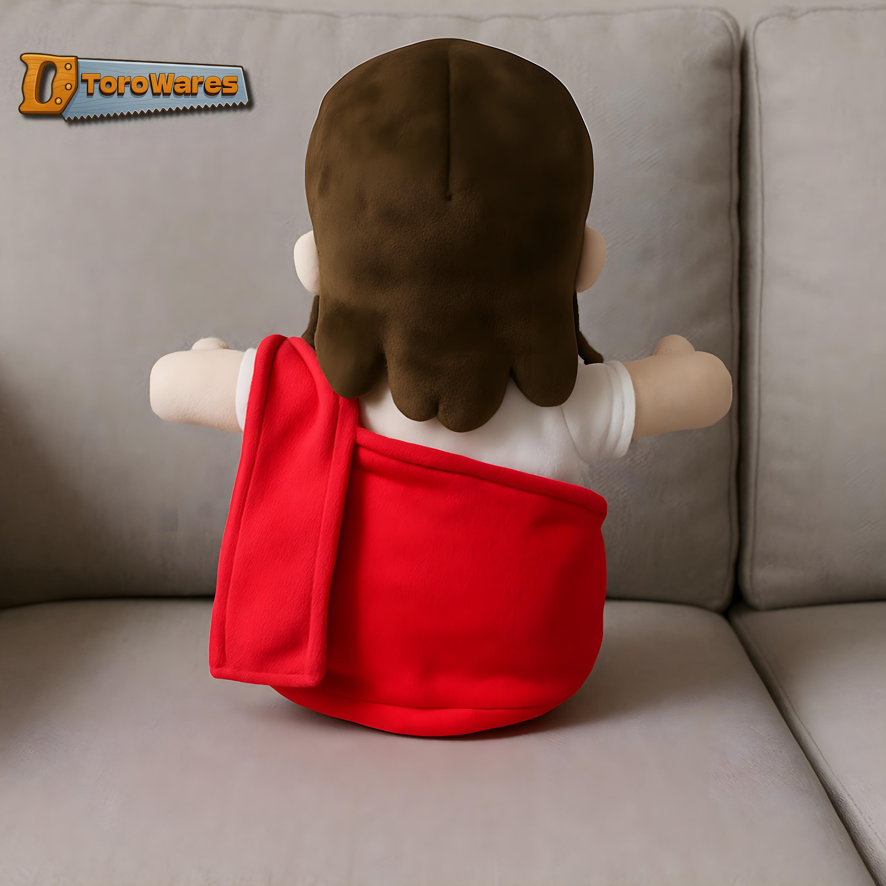 Breathing Jesus Plushie Hand-Sewn Christian Electric Soothing Cuddly Toy Tiktok