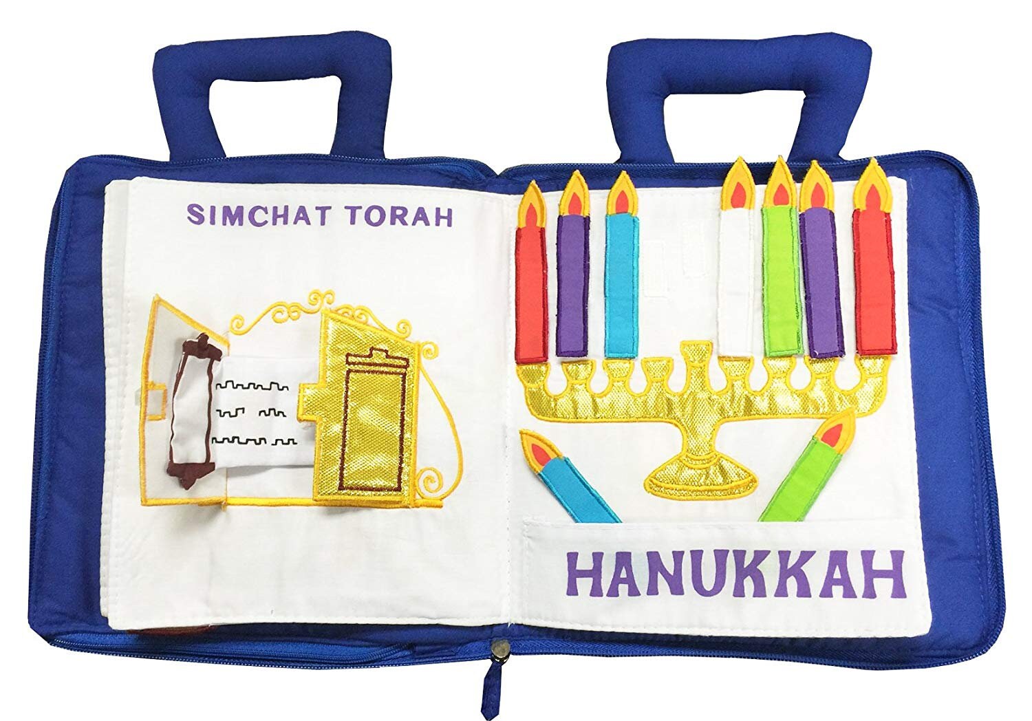 Personalized Jewish Holiday Book Cloth Interactive Kids Toddler Quiet Busy Book Hebrew Gift by Pockets of Learning