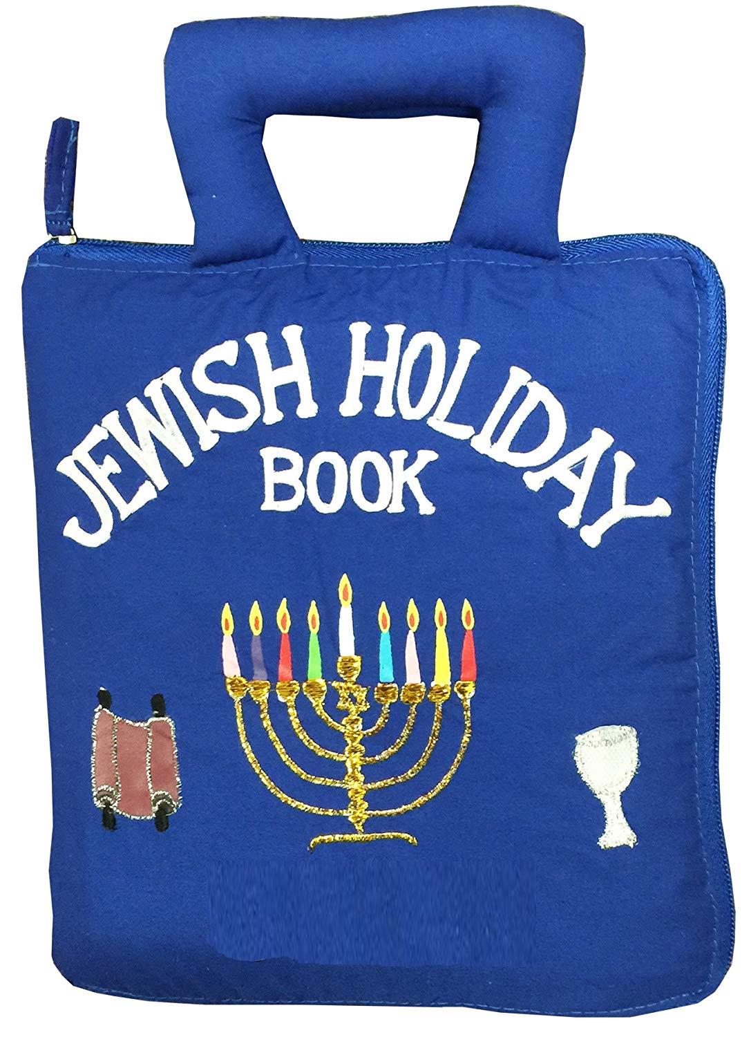 Personalized Jewish Holiday Book Cloth Interactive Kids Toddler Quiet Busy Book Hebrew Gift by Pockets of Learning