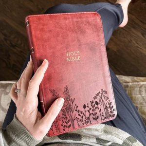 PERSONALIZED NKJV Reference Bible - Holy Bible with Wildflowers - Add Your Name along the flowers - CUSTOM