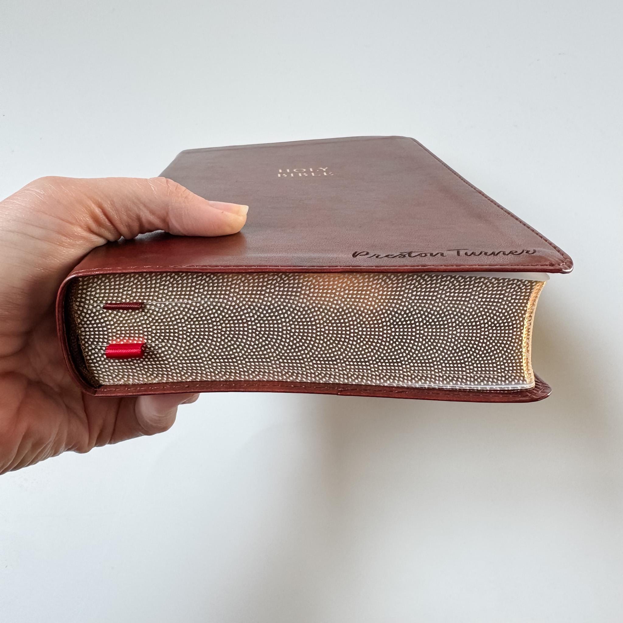 PERSONALIZED NKJV Reference Bible - Holy Bible with Wildflowers - Add Your Name along the flowers - CUSTOM
