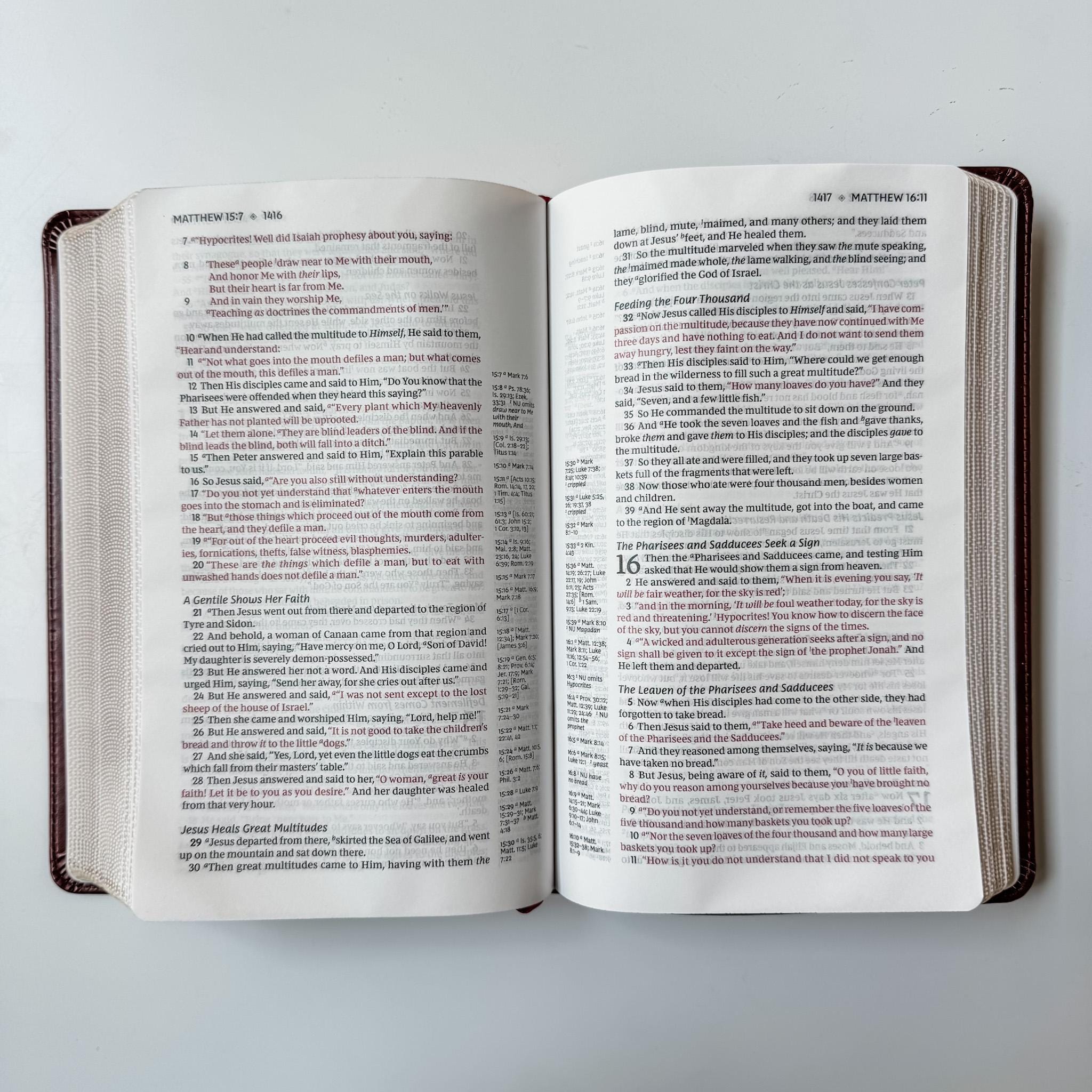 PERSONALIZED NKJV Reference Bible - Holy Bible with Wildflowers - Add Your Name along the flowers - CUSTOM