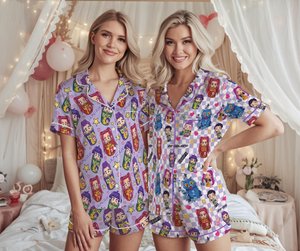 Saja Boys Boy Band Pjs, Kpop Demon Hunters Sleepwear, Kpop Hunter Tiger Pajama Set, Huntrix Fans Loungewear, Huntrix Demon Hunters Pajamas