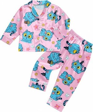 Derpy Tiger Kid Pajama set, Demon Hunters set, Huntrix Girls sleepwear, Mira Rumi Joey set, Demon Hunter Kids cosplay, Gift For Kpop PSJ533