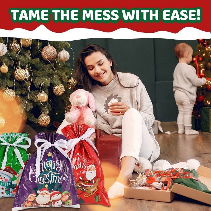 🎅🎁Christmas Gift Bag With Drawstring