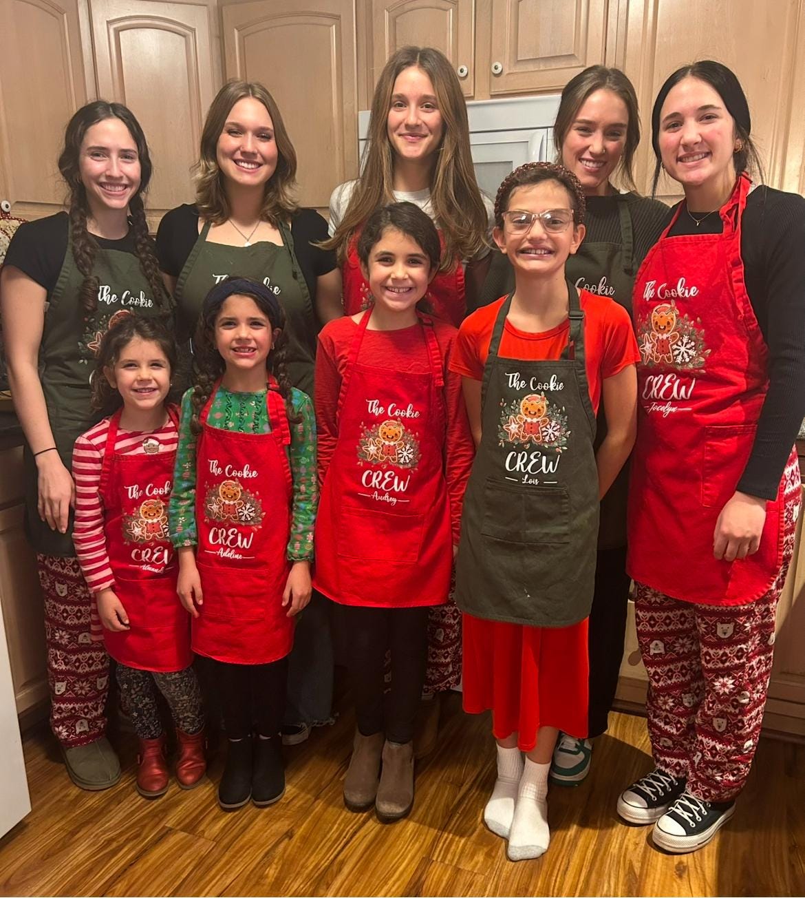 Personalized The Cookie Crew Apron, Funny Apron, Christmas Apron, Christmas Cookie Apron, Kitchen Gift Idea,Custom Name Apron, Cooking Gift