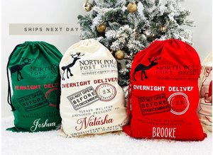 jumbo Santa bag, oversized Santa sack, Christmas bag, Personalized Christmas bag, bag for presents, christmas gift, custom Santa sack