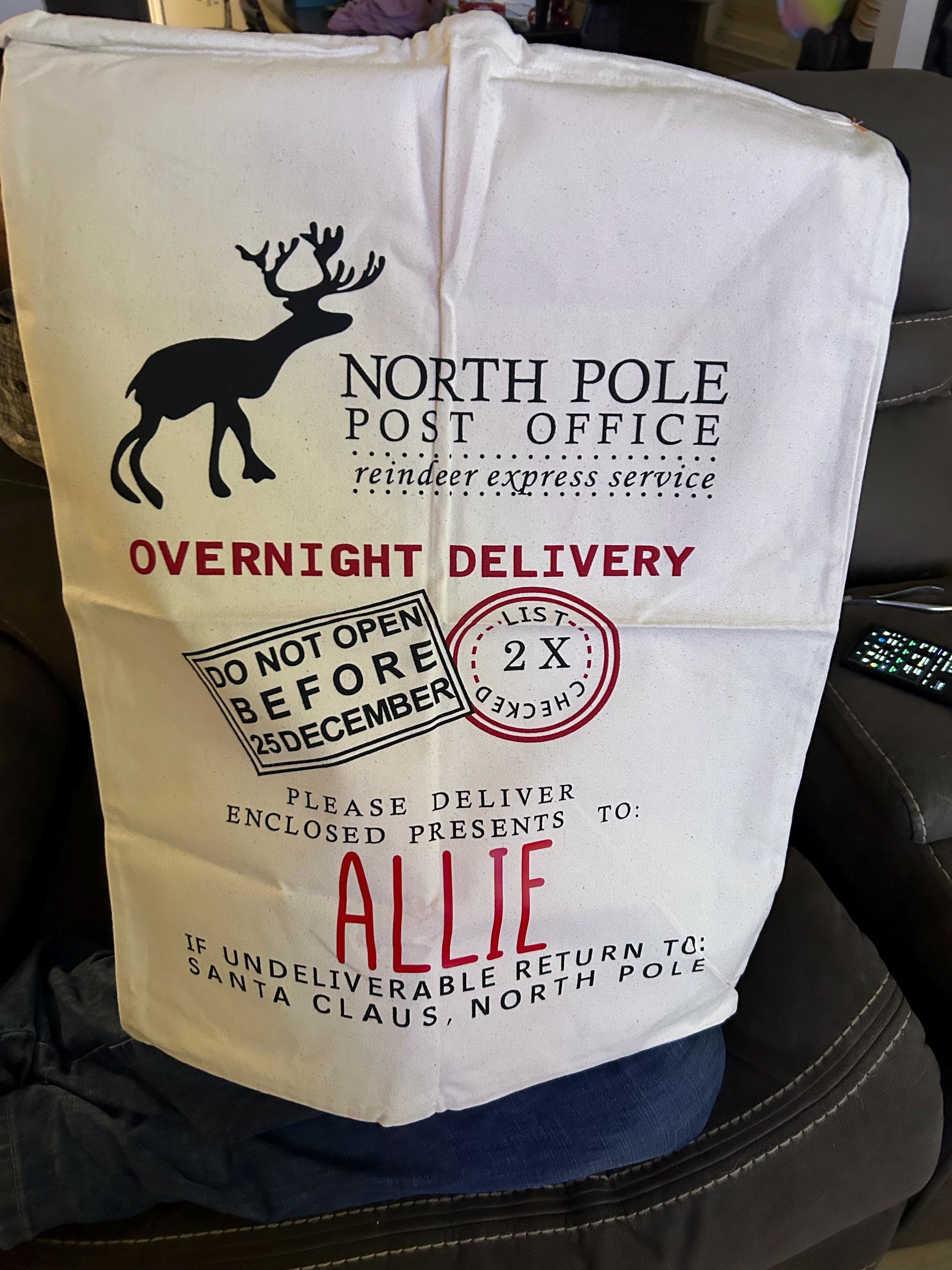 jumbo Santa bag, oversized Santa sack, Christmas bag, Personalized Christmas bag, bag for presents, christmas gift, custom Santa sack