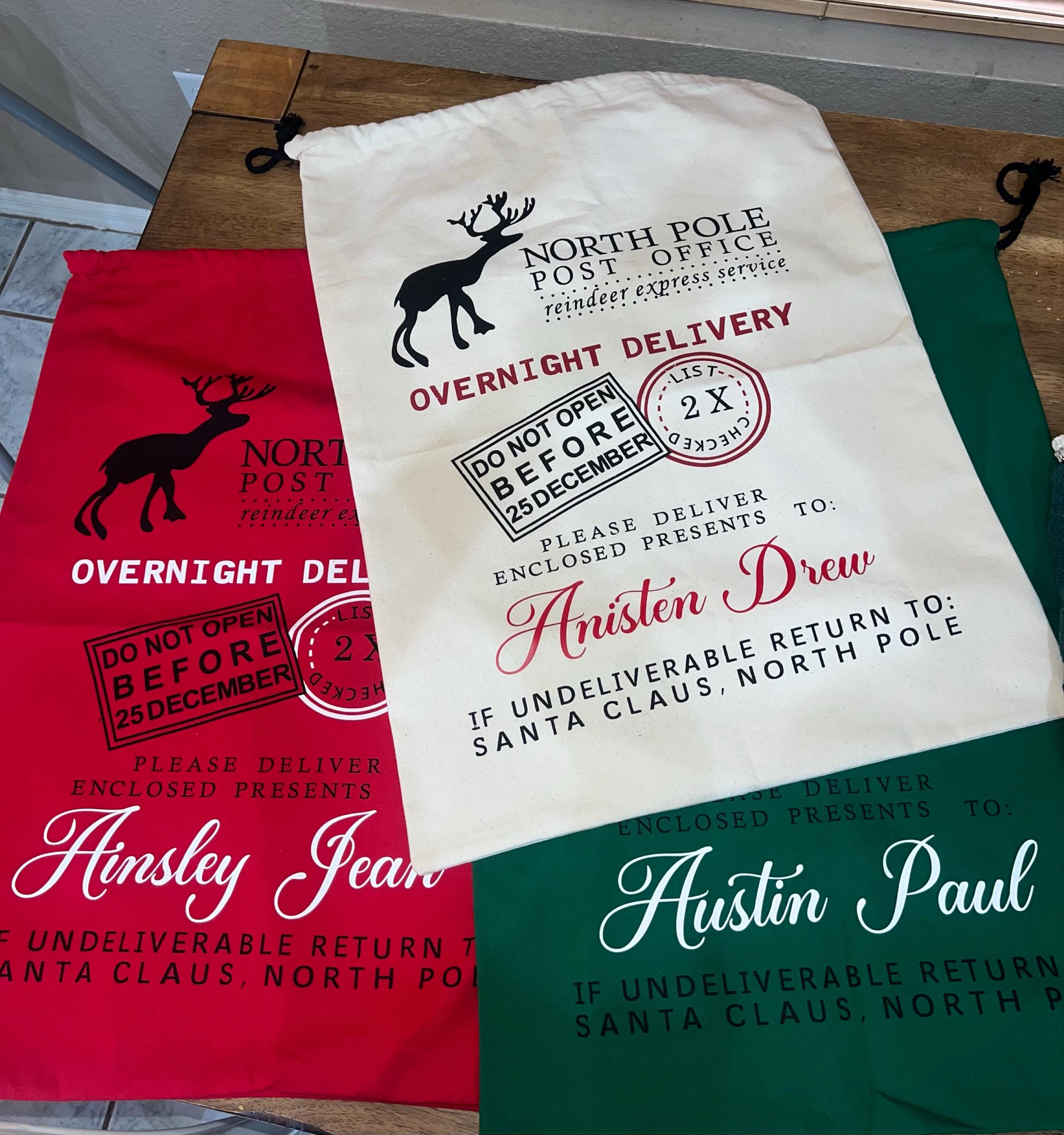 jumbo Santa bag, oversized Santa sack, Christmas bag, Personalized Christmas bag, bag for presents, christmas gift, custom Santa sack