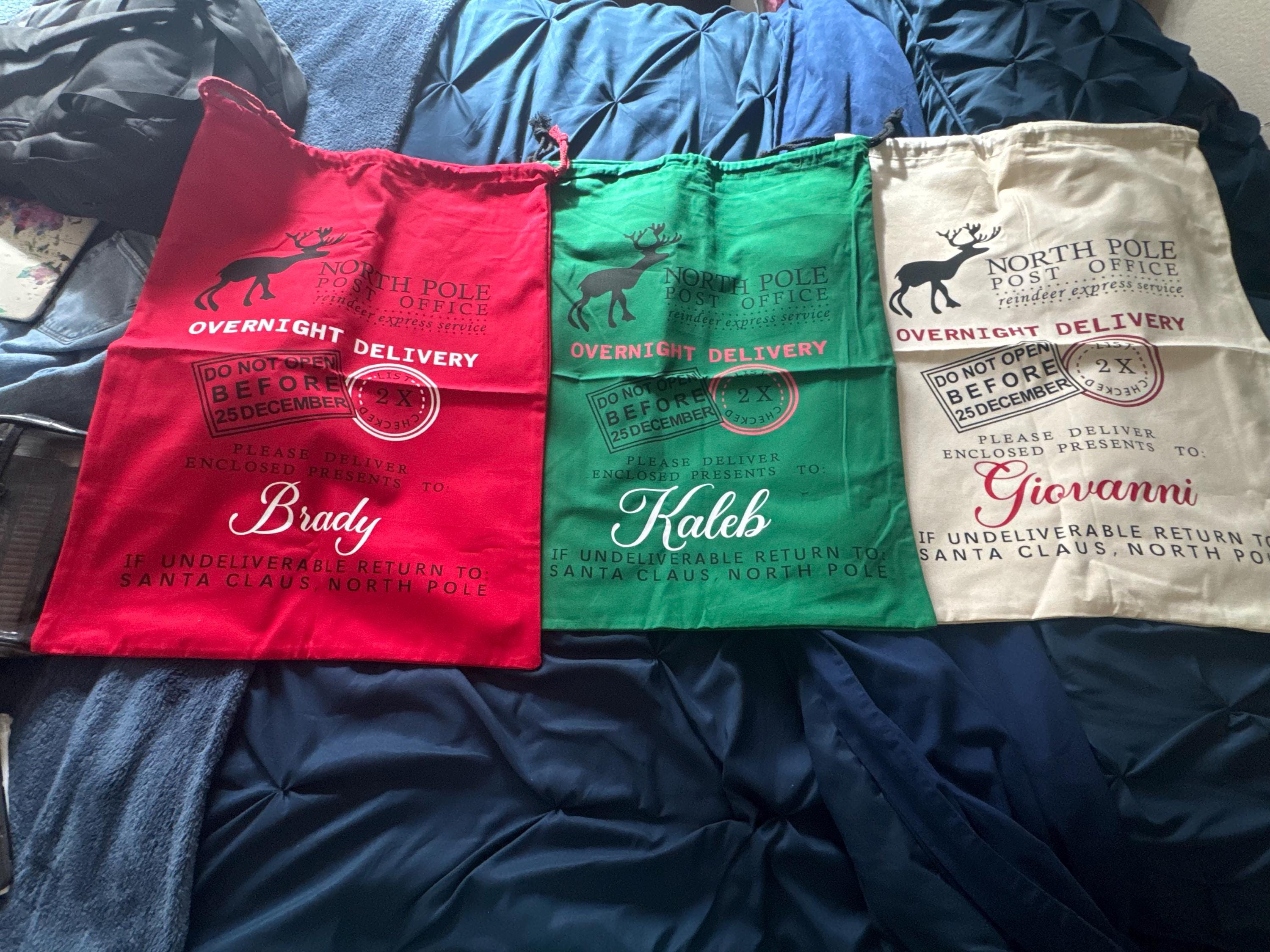 jumbo Santa bag, oversized Santa sack, Christmas bag, Personalized Christmas bag, bag for presents, christmas gift, custom Santa sack