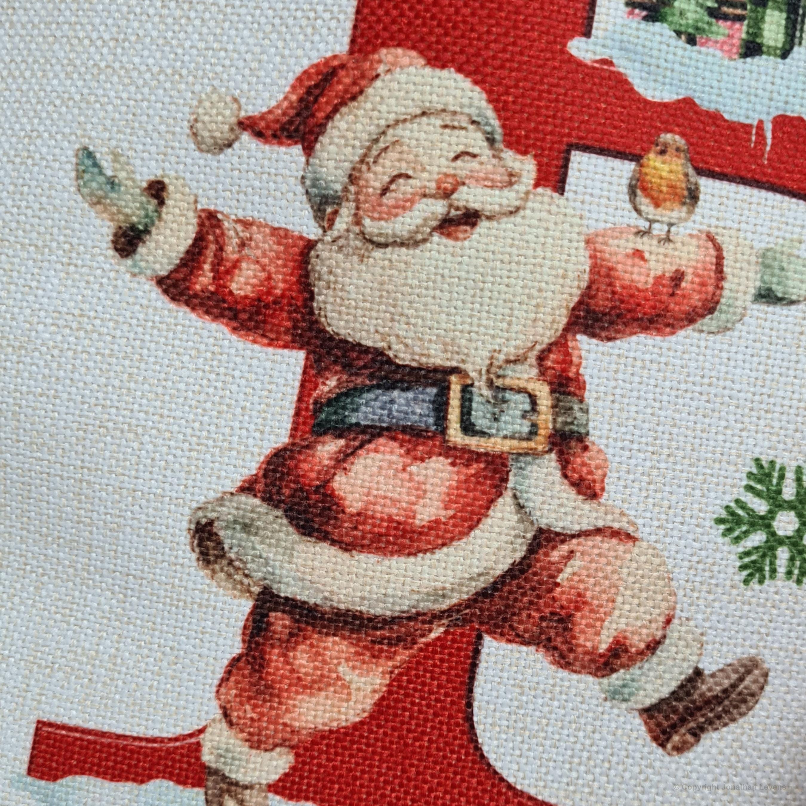 Santa sack for kids and children add name initial | personalised Christmas present bag |  custom Xmas stocking for gifts