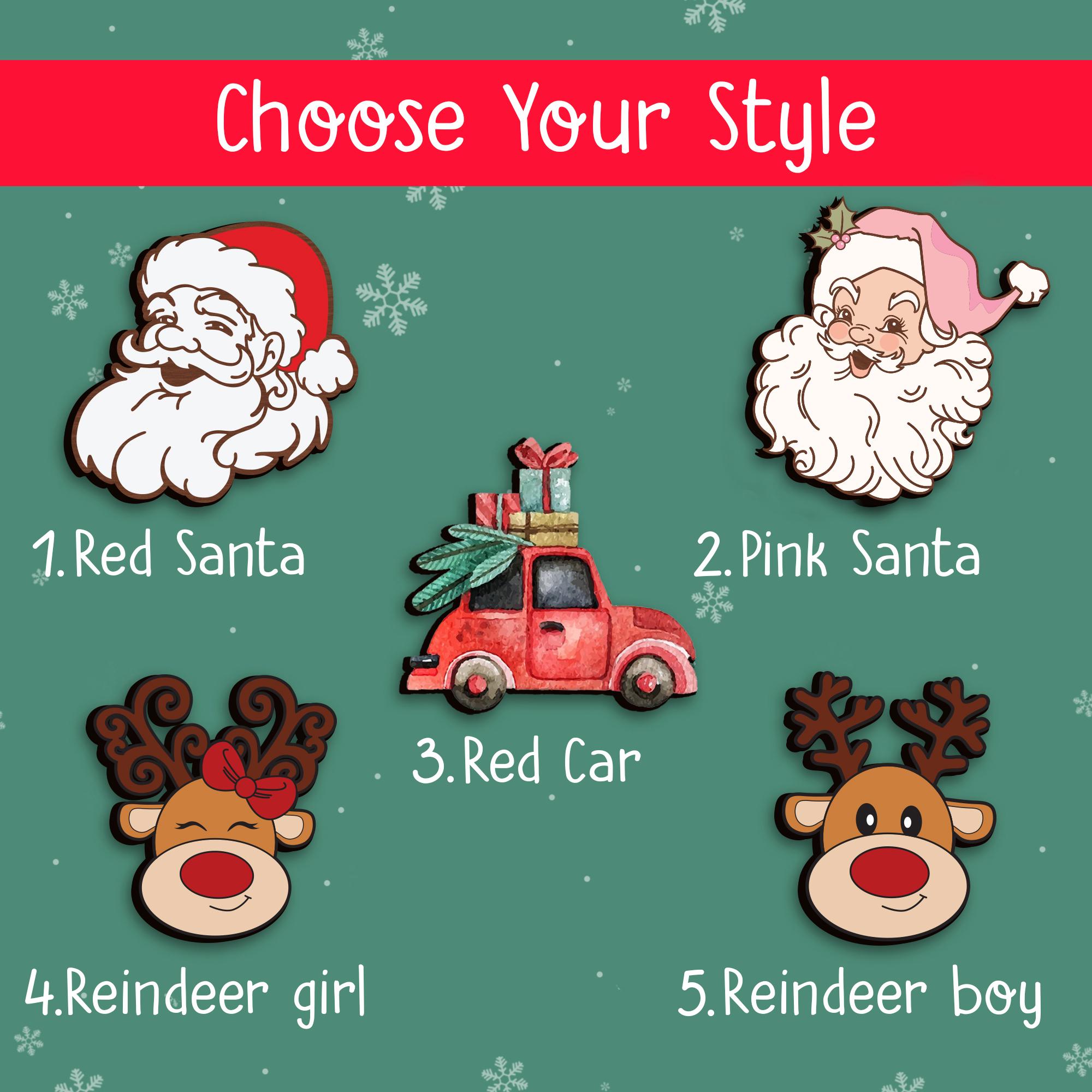 Personalized Cute Money Holder Christmas, Reindeer Money Holder, Santa Money Holder, Xmas Gift for Family, Money Card Gift MH02