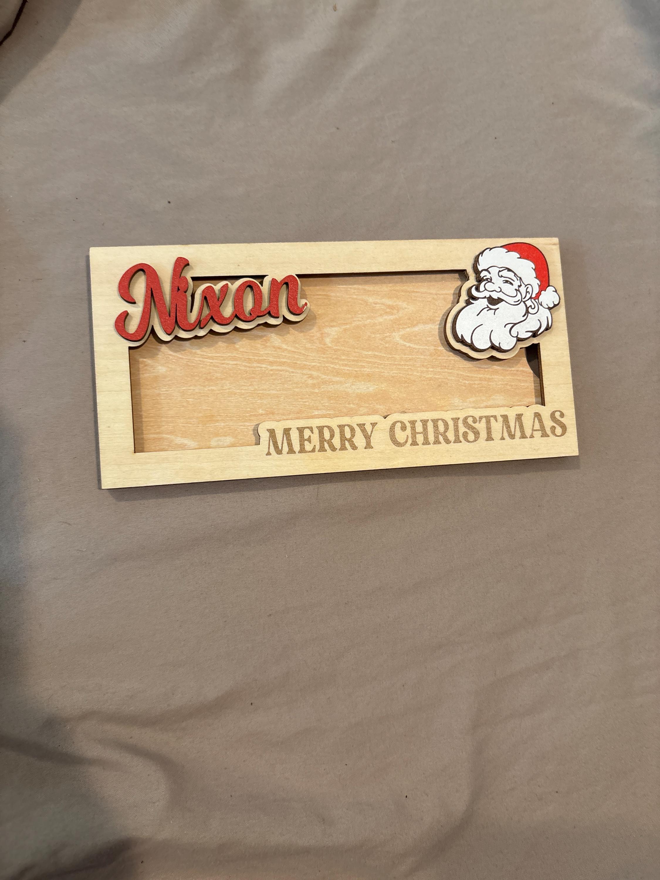 Personalized Cute Money Holder Christmas, Reindeer Money Holder, Santa Money Holder, Xmas Gift for Family, Money Card Gift MH02