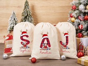 Personalized Christmas Gifts Bag With Name,Custom Large Santa Sack Bag, Christmas Party Gift Bag,Santa Sack Bag with Name,Christmas Bag 2025