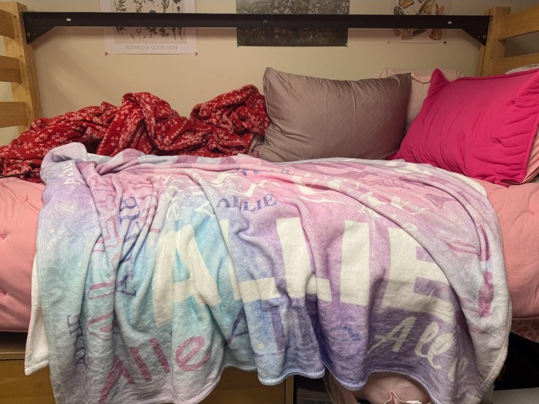 Personalized Name Blanket for Kids, Custom Fleece Nursery Blanket for Newborn, Kids Throw Blanket, Swaddle Blanket, Mother's Day Gift