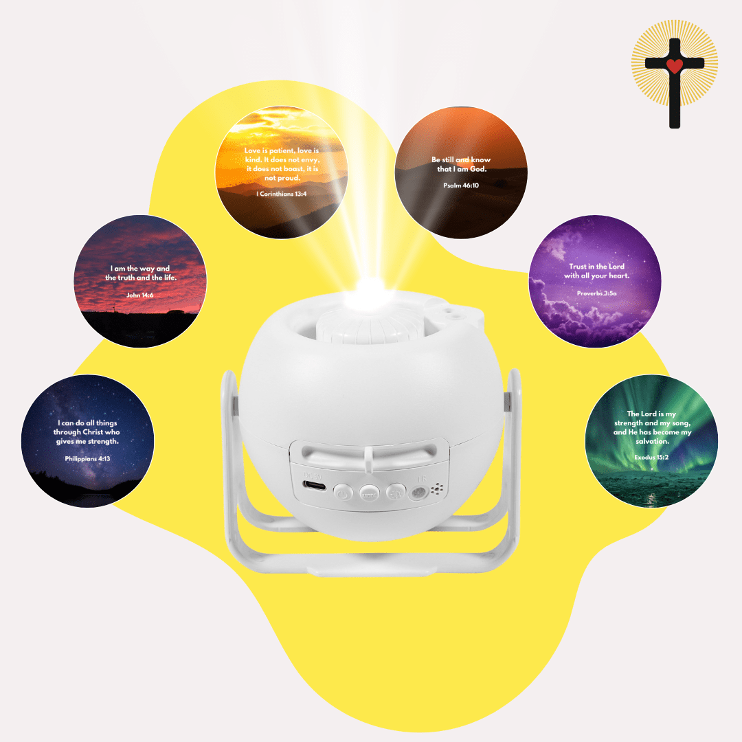 Bible Verse Projector (Comes with 6 Free Scripture Discs)