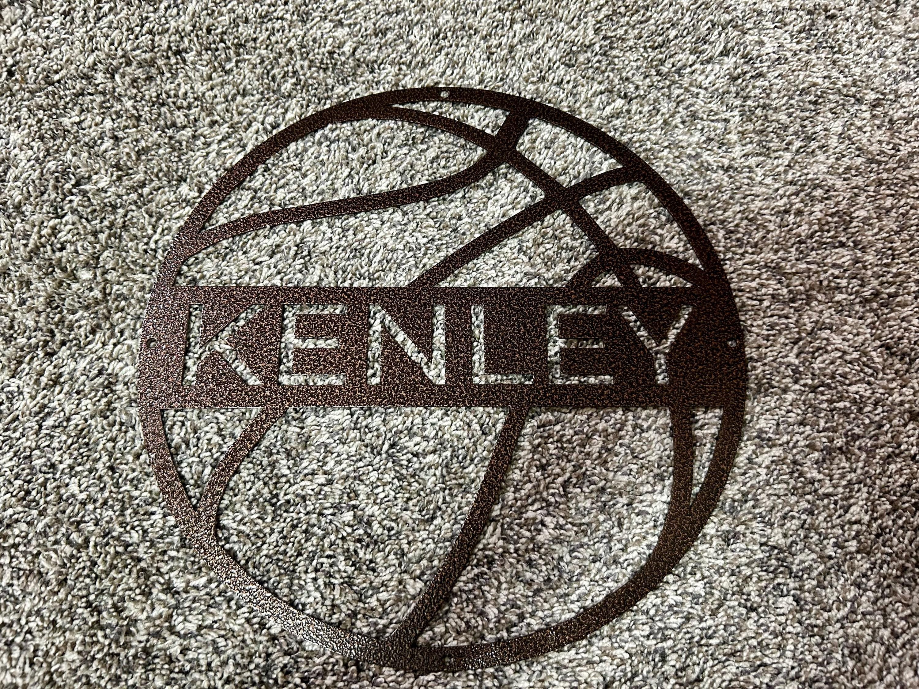 Personalized USA Football Metal Wall Art, Football Sign, Football Name Sign, Sports Name Sign, Gift For US Football Players, Sports Wall Art