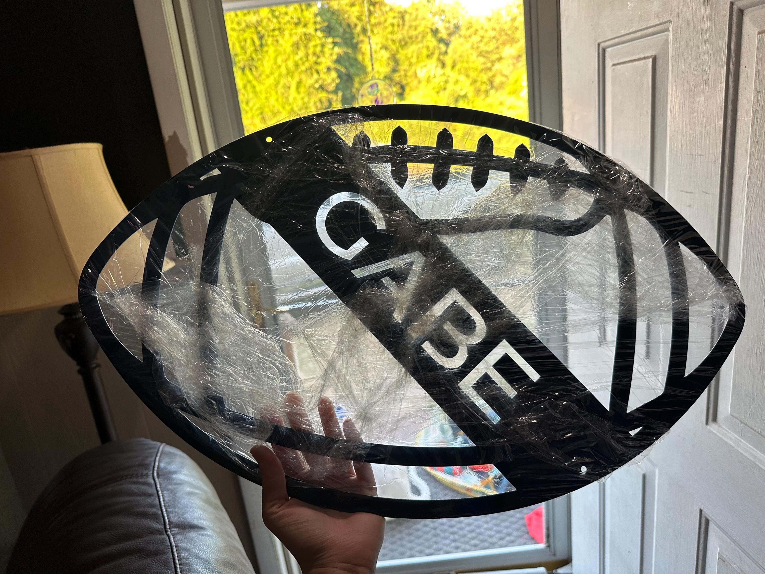 Personalized USA Football Metal Wall Art, Football Sign, Football Name Sign, Sports Name Sign, Gift For US Football Players, Sports Wall Art