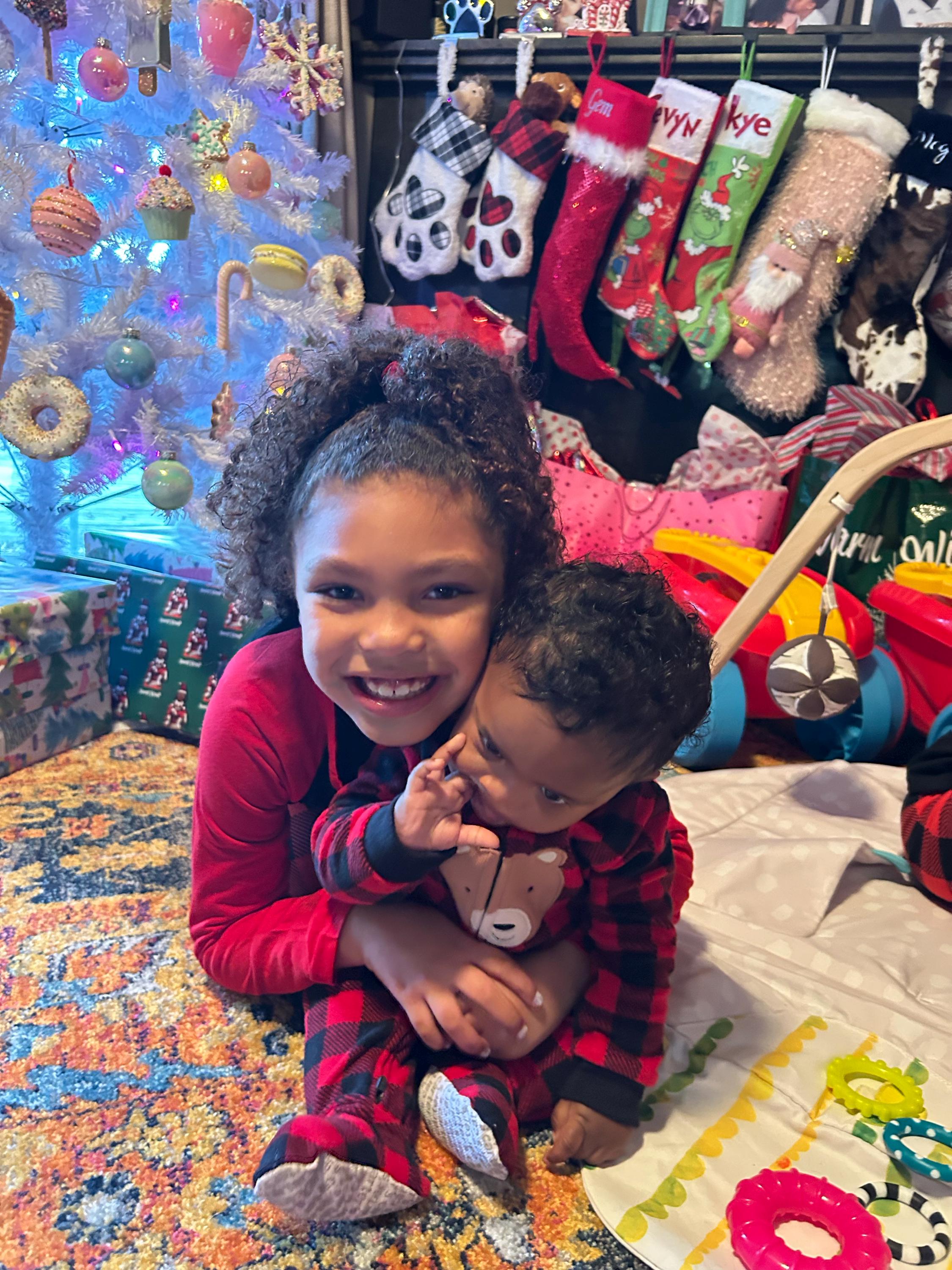 Christmas Stockings Personalized 3D Doll Stocking Embroidered Stockings with Name Sequin Stockings for Holiday Stocking for Christmas Gifts