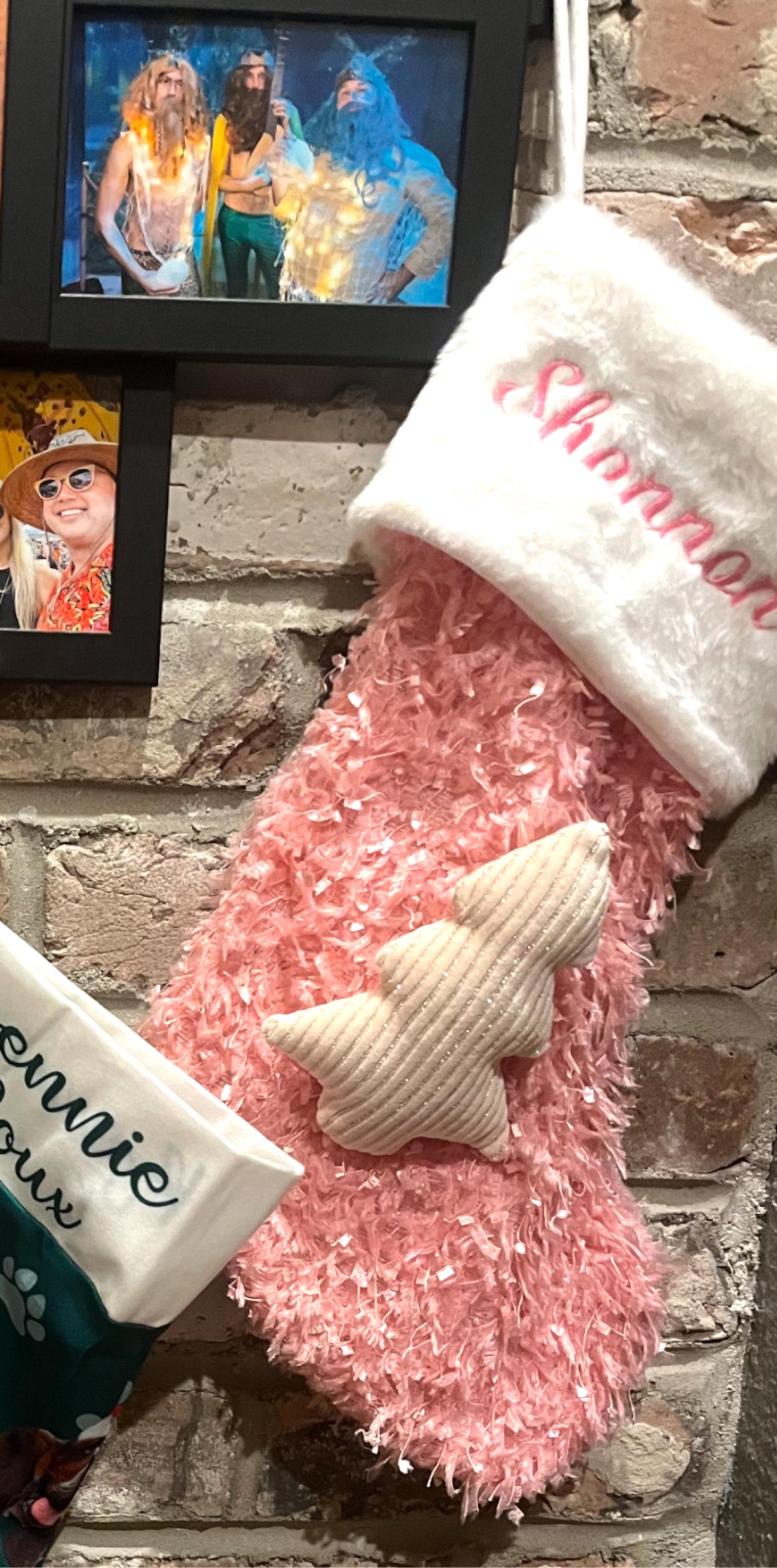 Christmas Stockings Personalized 3D Doll Stocking Embroidered Stockings with Name Sequin Stockings for Holiday Stocking for Christmas Gifts