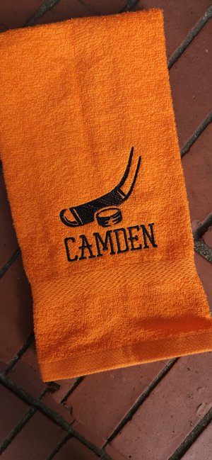 Personalized Hockey Stick Sweat Towel: Sports Gift