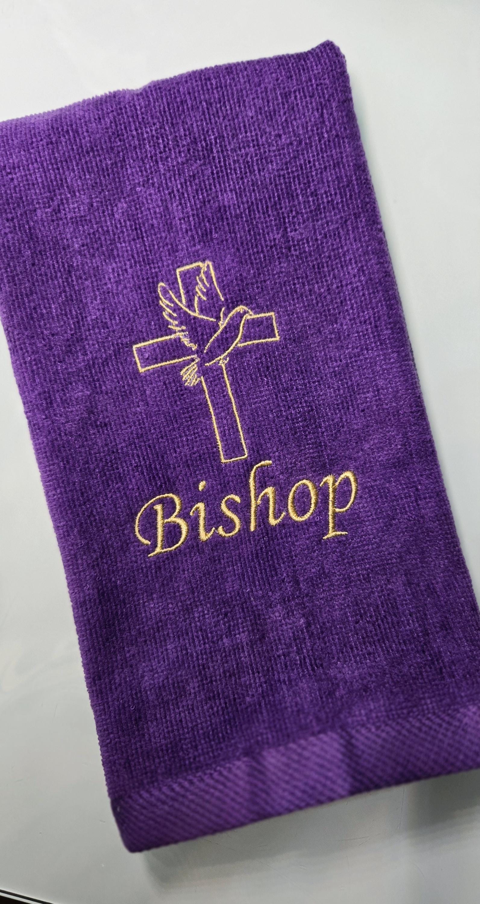 Cross and Dove Finger Tip towel, 11x18 inches, Christian Gifts, Religious Towels