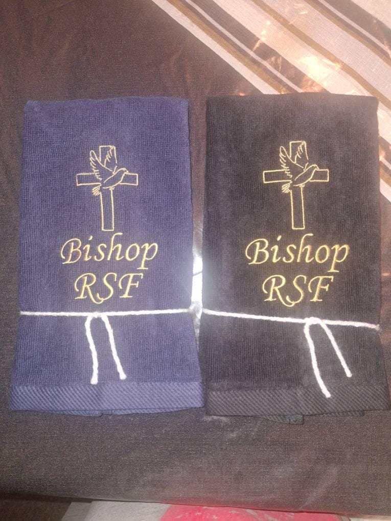 Cross and Dove Finger Tip towel, 11x18 inches, Christian Gifts, Religious Towels