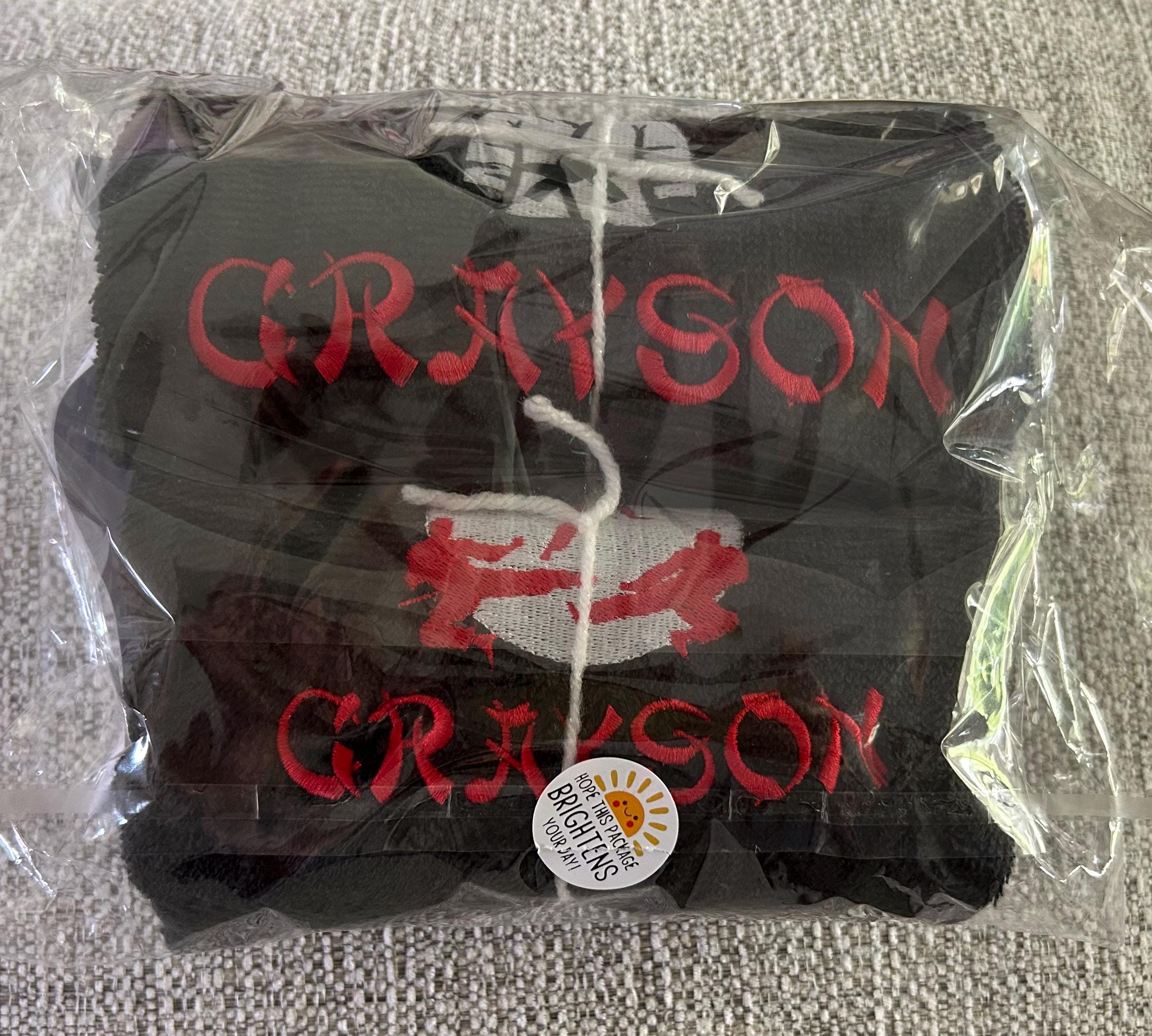 Personalized Karate Uniform Towel: Embroidered Gym Sweat Towel