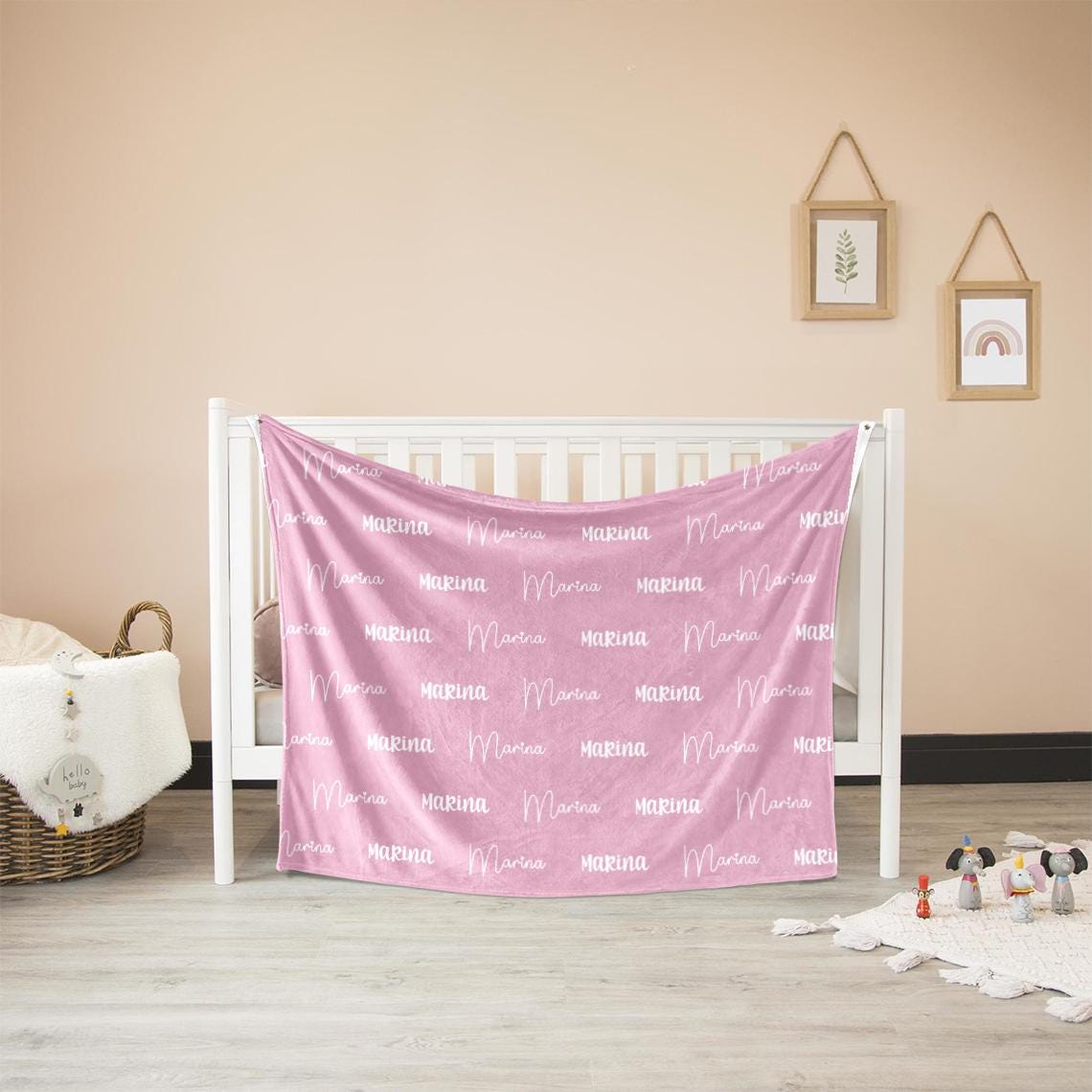 Personalized Baby Blanket, Name Baby Blanket, Custom Blanket for Baby, Newborn Name Swaddle, Minky Fabric Soft Blanket, Newborn Toddler Gift