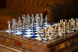 Premium Chess Board with Storage Handmade Gifts for Him Personalized Anniversary Gift for Husband Schachbrett Ajedres