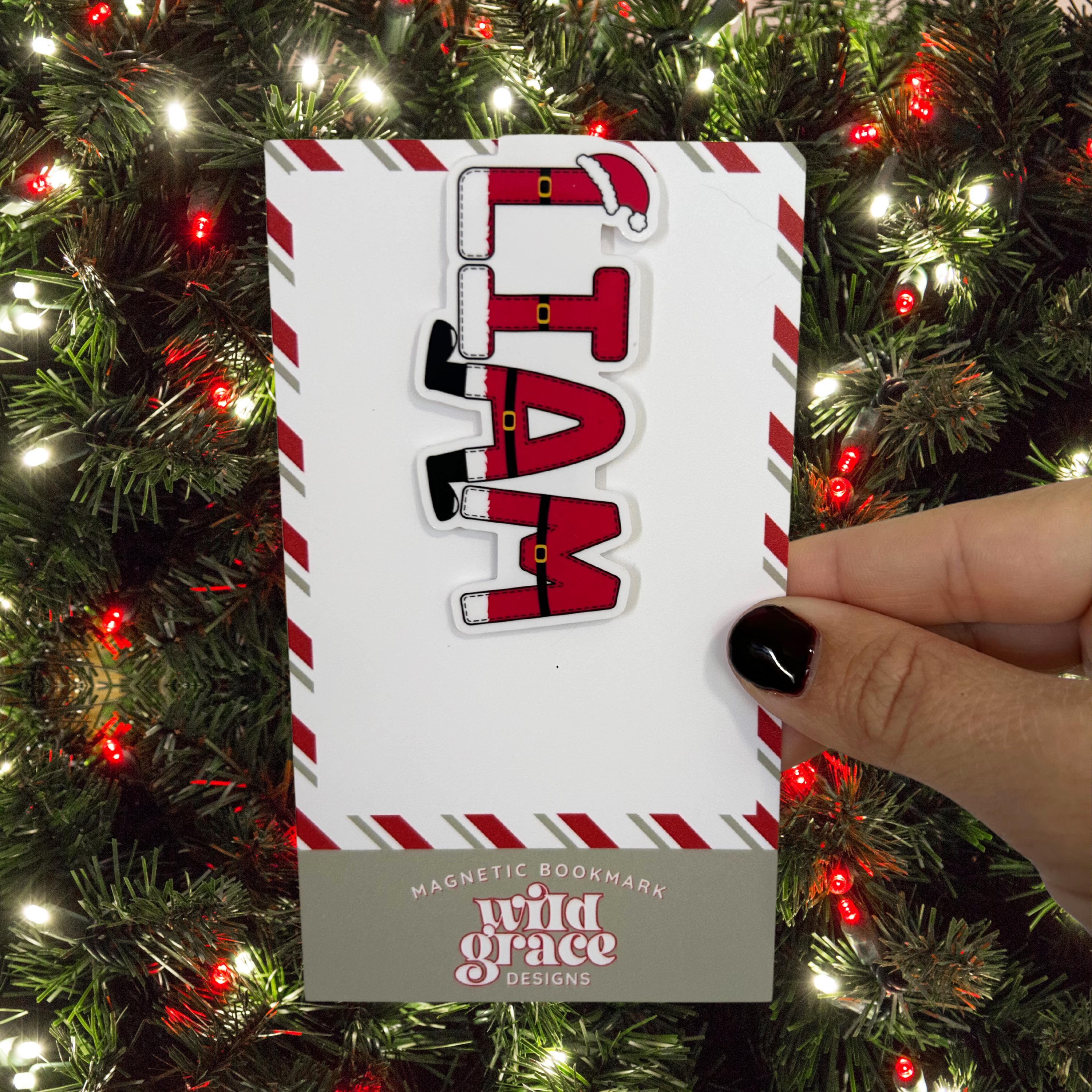 Kids Christmas Bookmark | Kids Stocking Stuffer | Personalized Bookmark | Christmas Bookmark | Custom Christmas Gift | Magnetic Bookmark