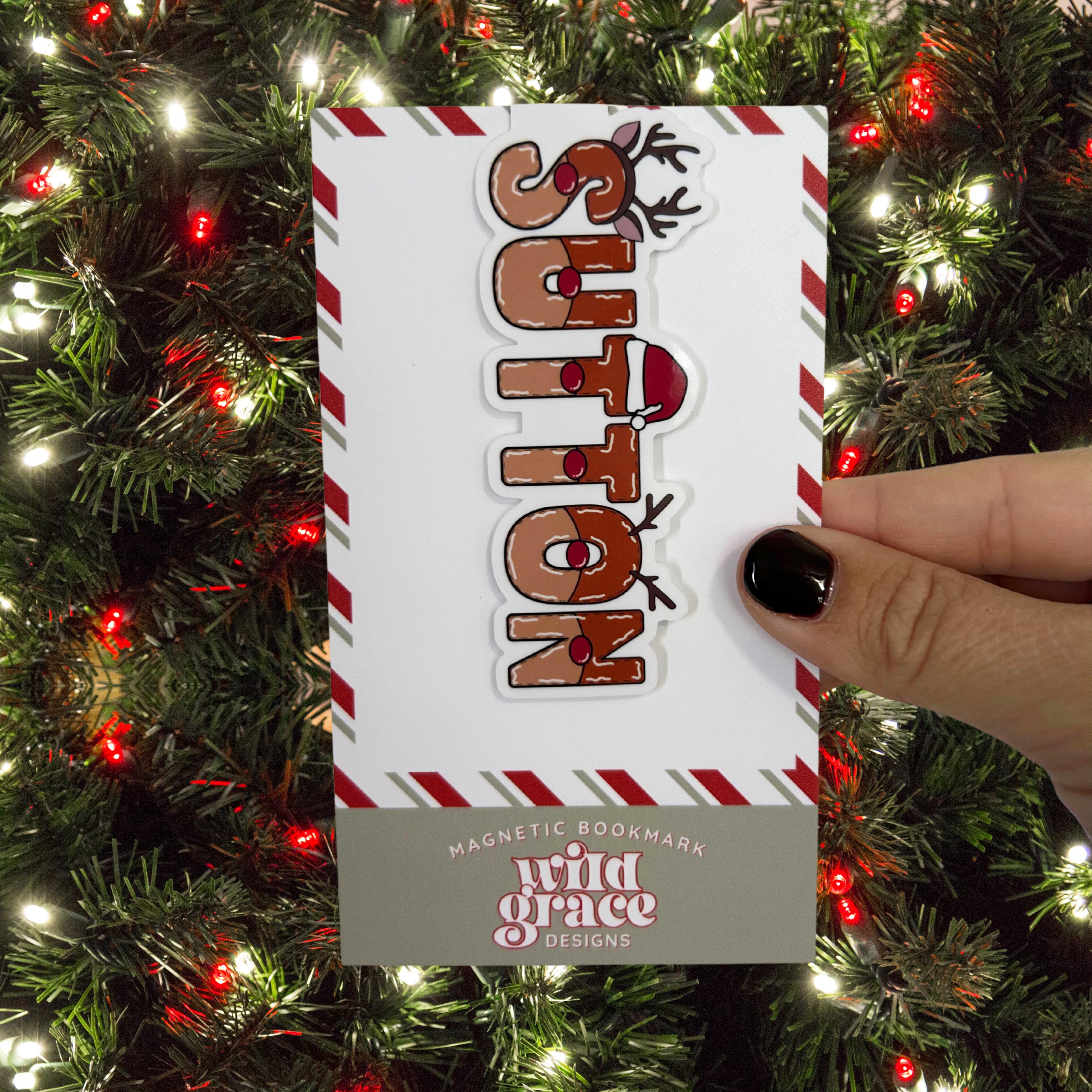 Kids Christmas Bookmark | Kids Stocking Stuffer | Personalized Bookmark | Christmas Bookmark | Custom Christmas Gift | Magnetic Bookmark