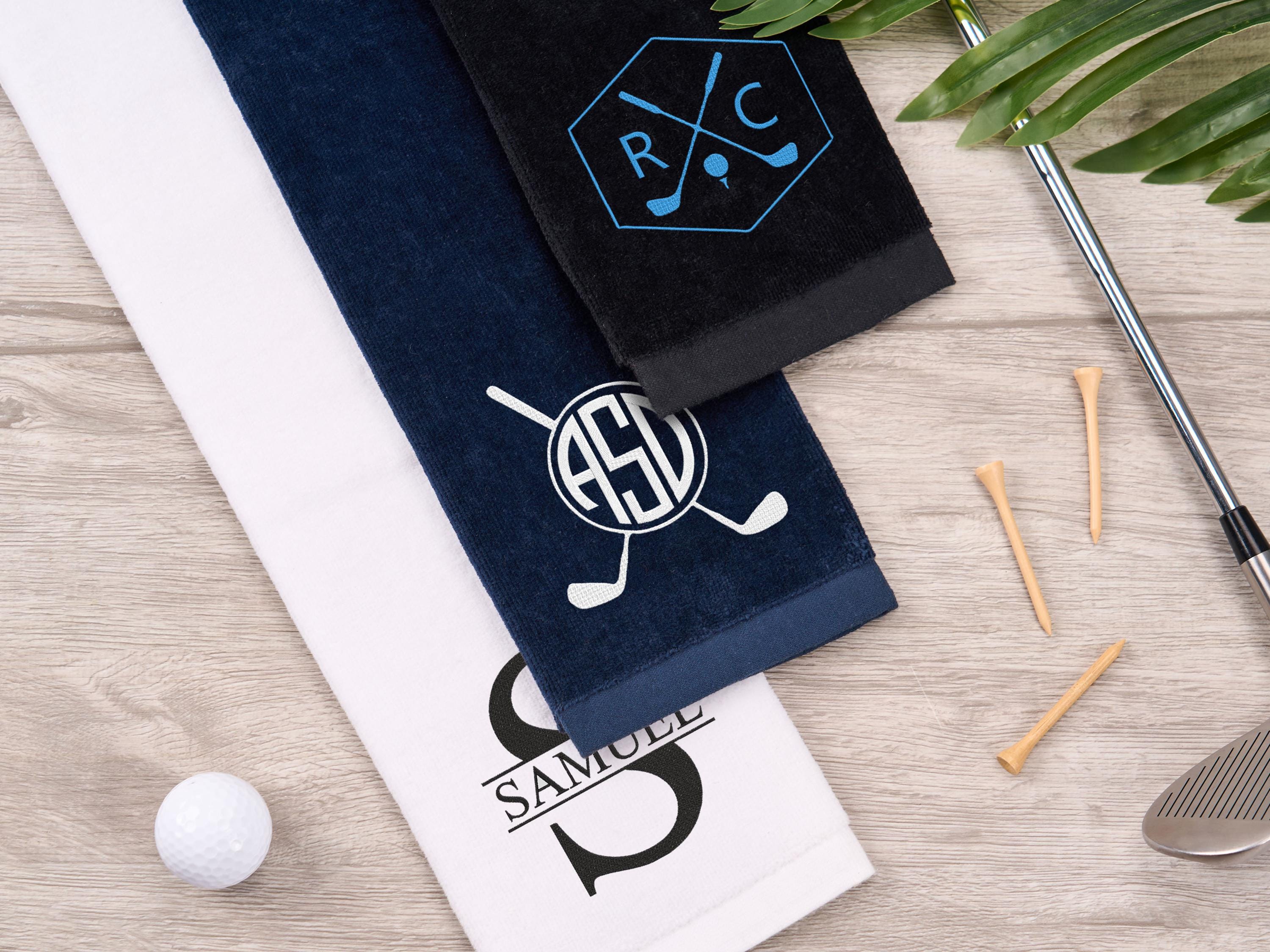 Personalized Golf Towel,Embroidered Golf Towel For Him,Custom Golf Towel With Initials/Name,Birthday Gifts,Gift For Golfer,Gift For Men